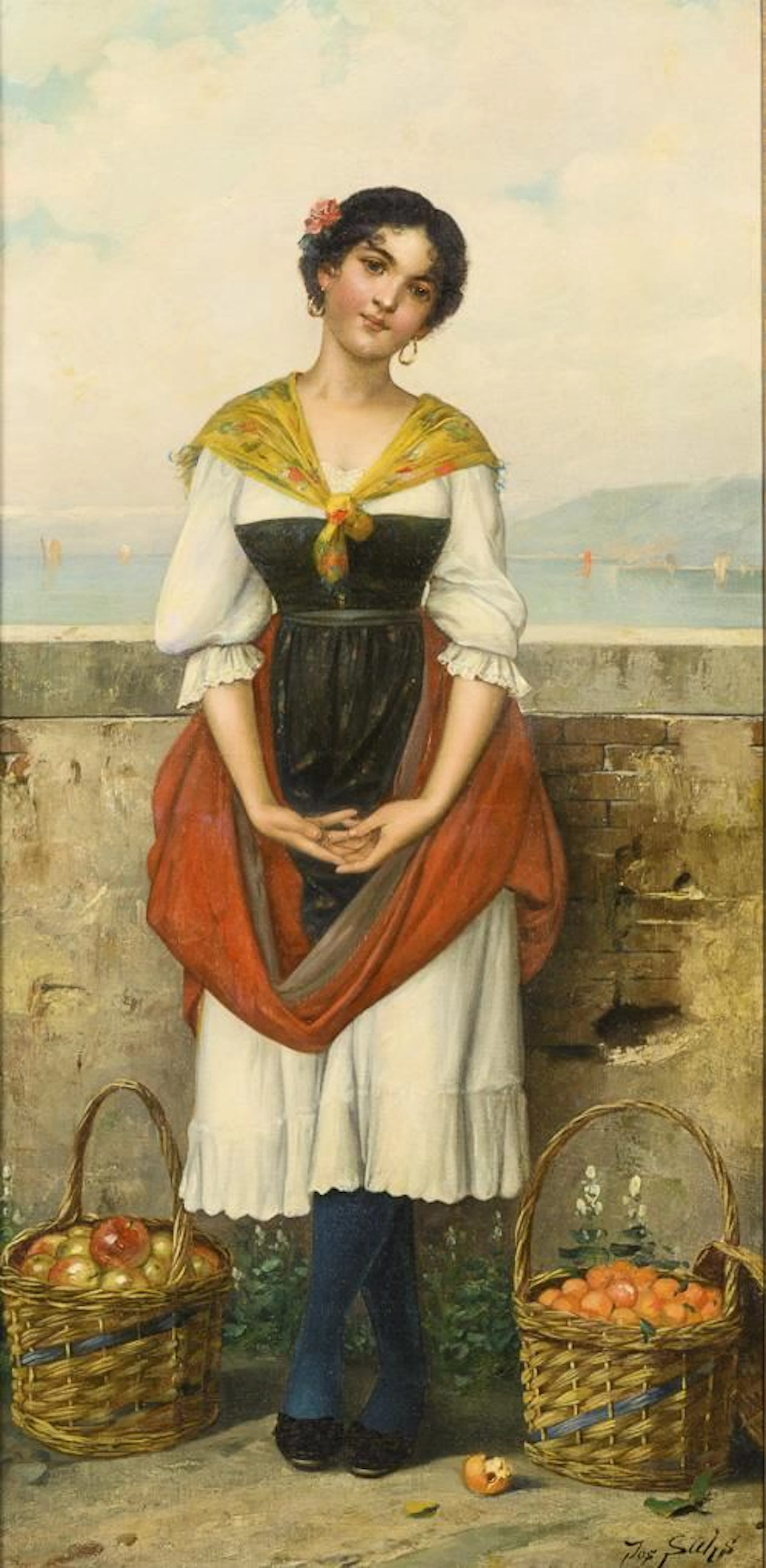 SÜHS, Josef Wilhelm (1864–1938): Young Italian Woman.