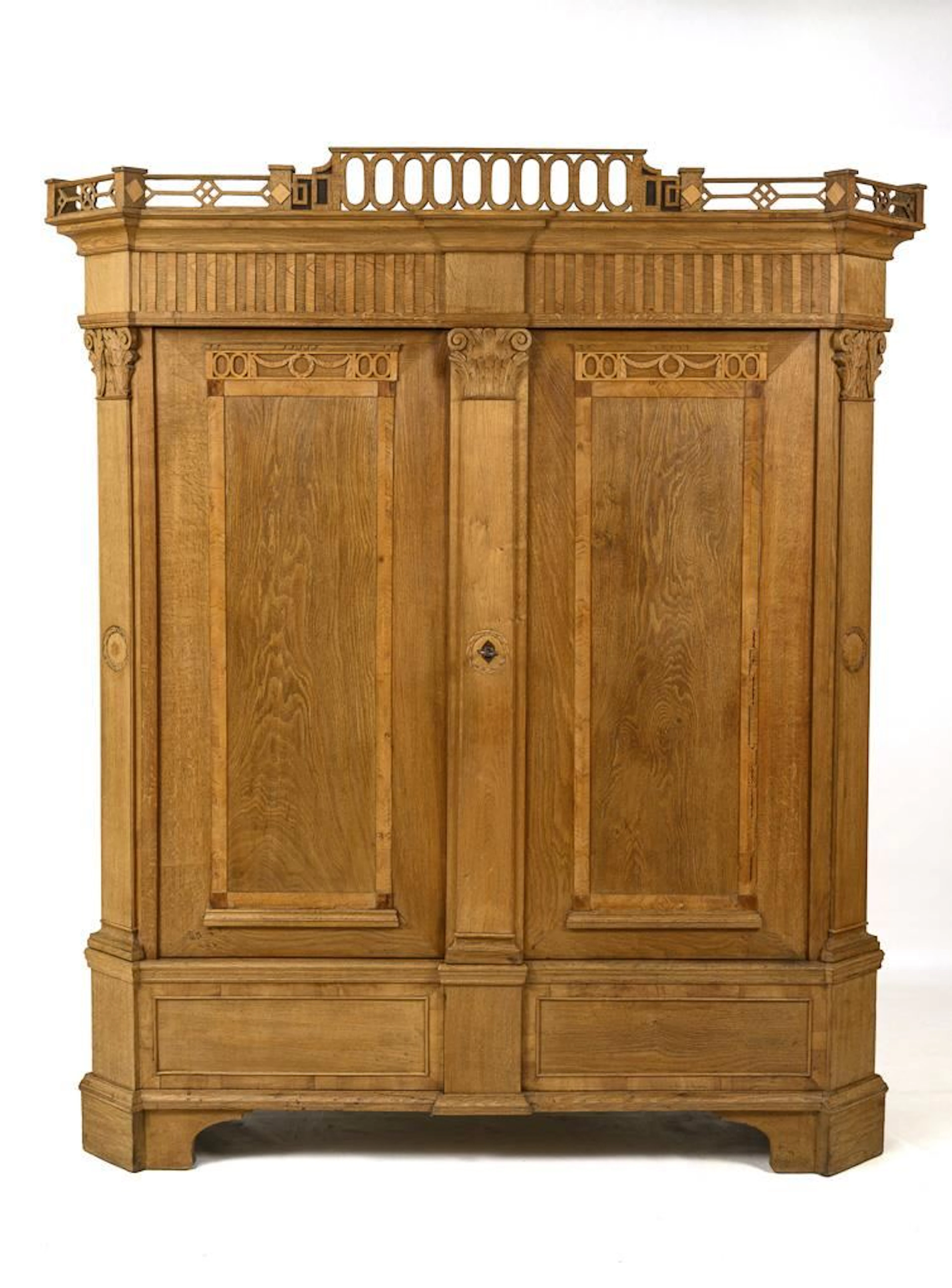 Large Louis XVI Oak Cabinet.