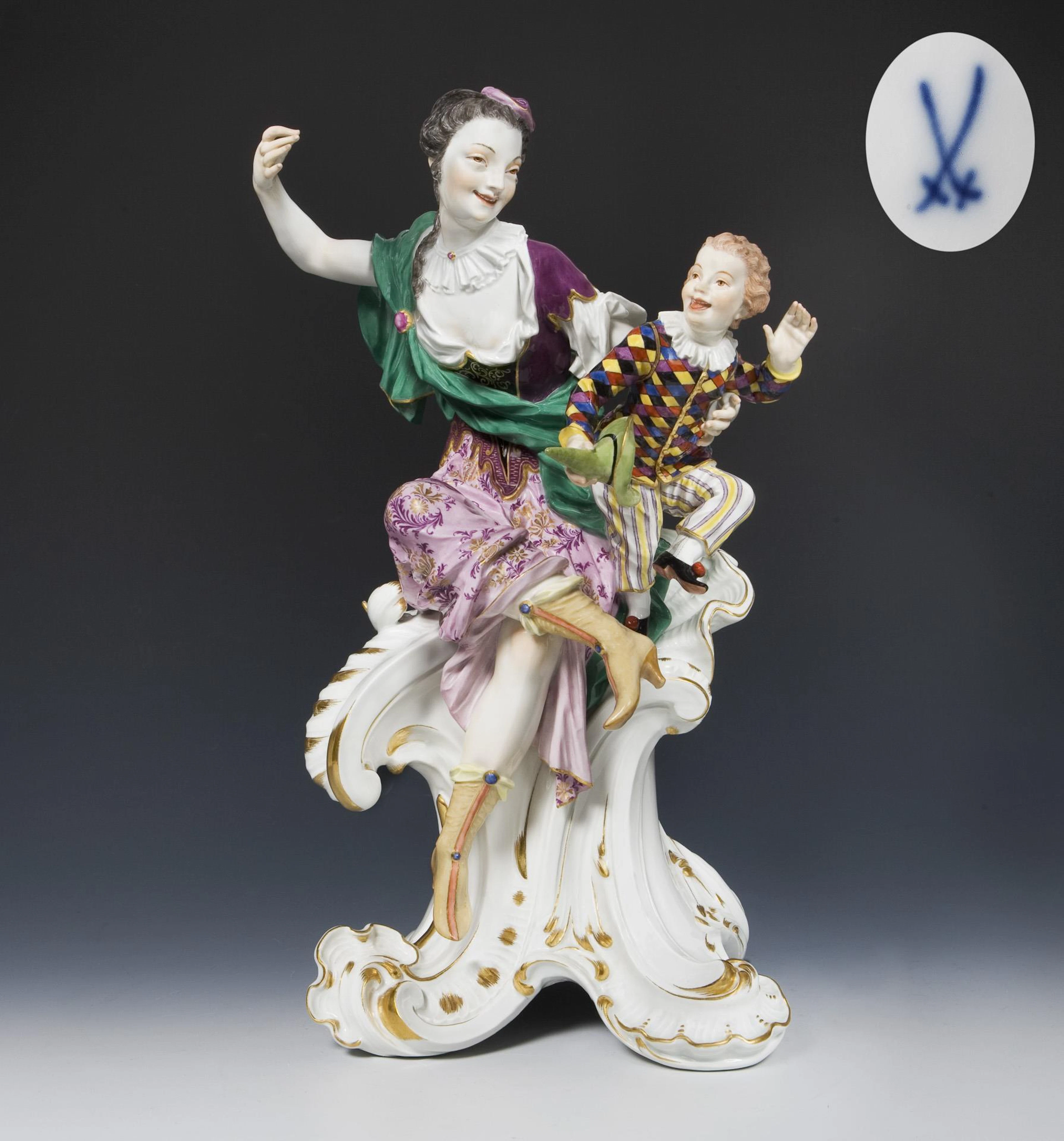 Large figure: Terpsichore. Meissen.