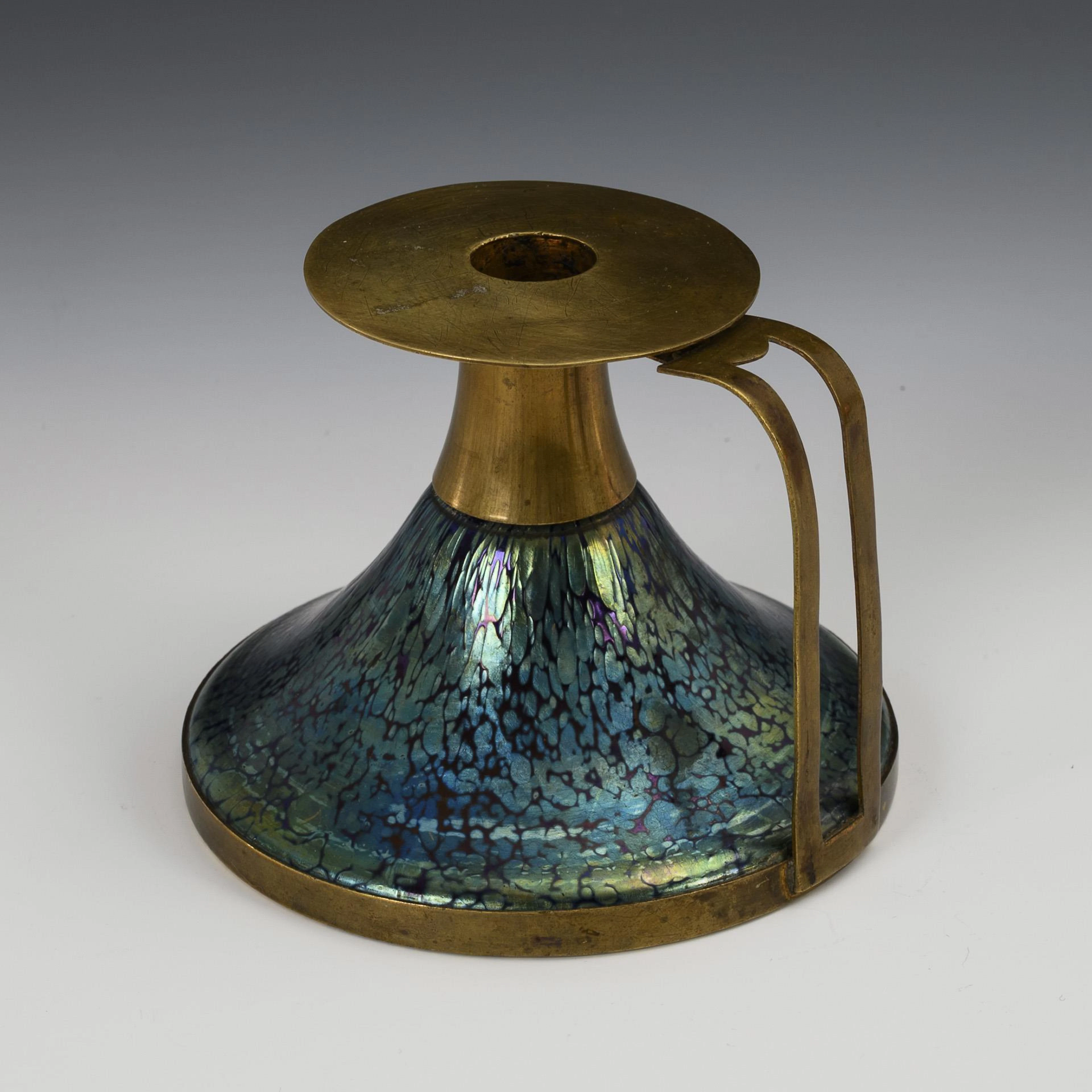 Candlestick "Papillon - Art Déco". Loetz.