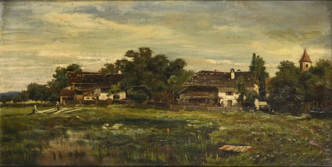 The artists' village of Polling near Weilheim