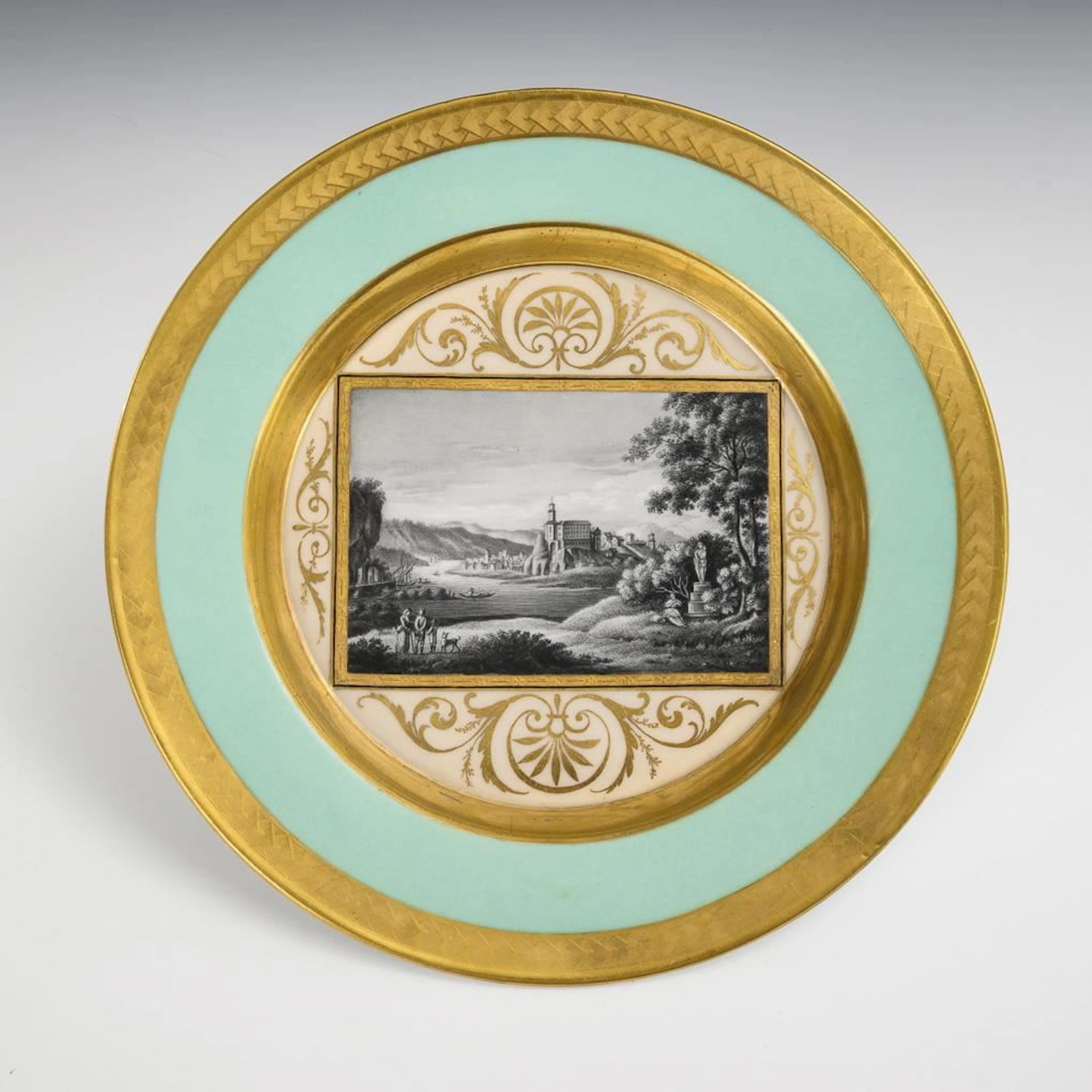 Empire-style display plate. KPM Berlin.