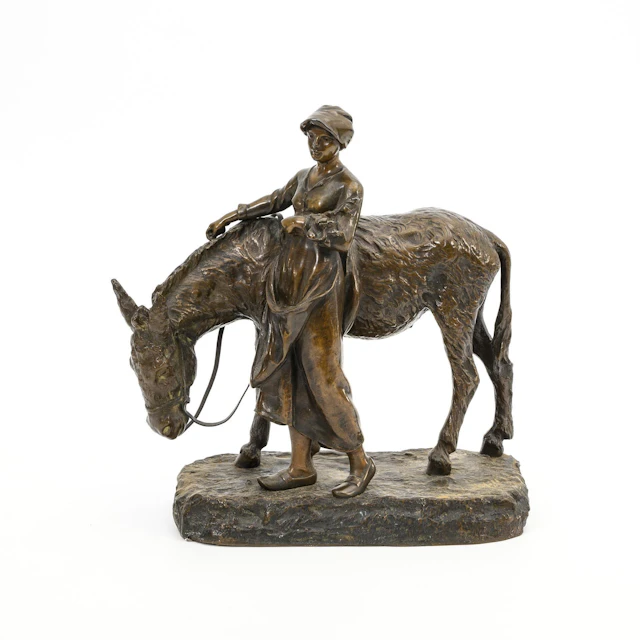 BOFILL, A, BOFILL, A, BOFILL, A, Young peasant woman with donkey
