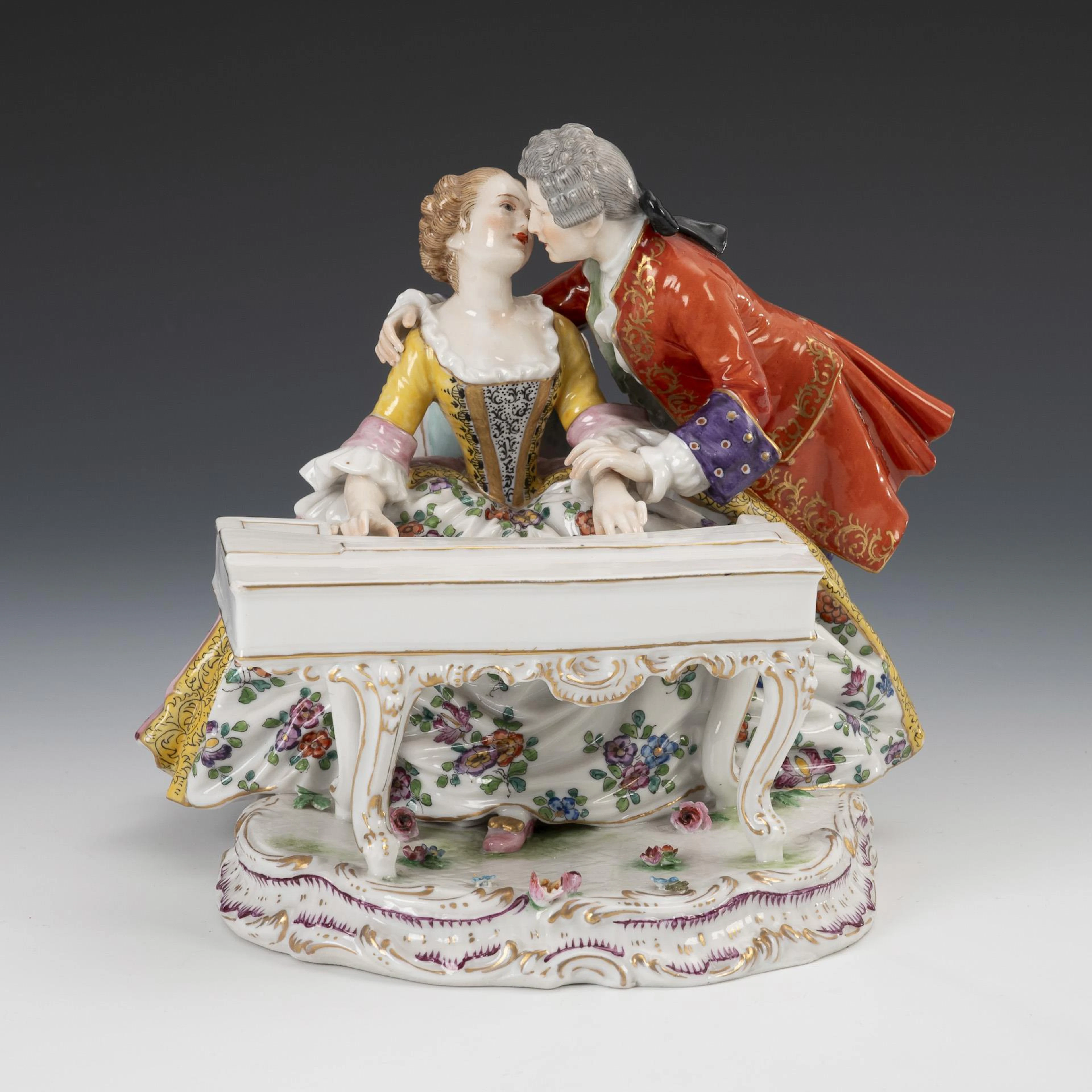 Galant couple at the spinet. Passau.