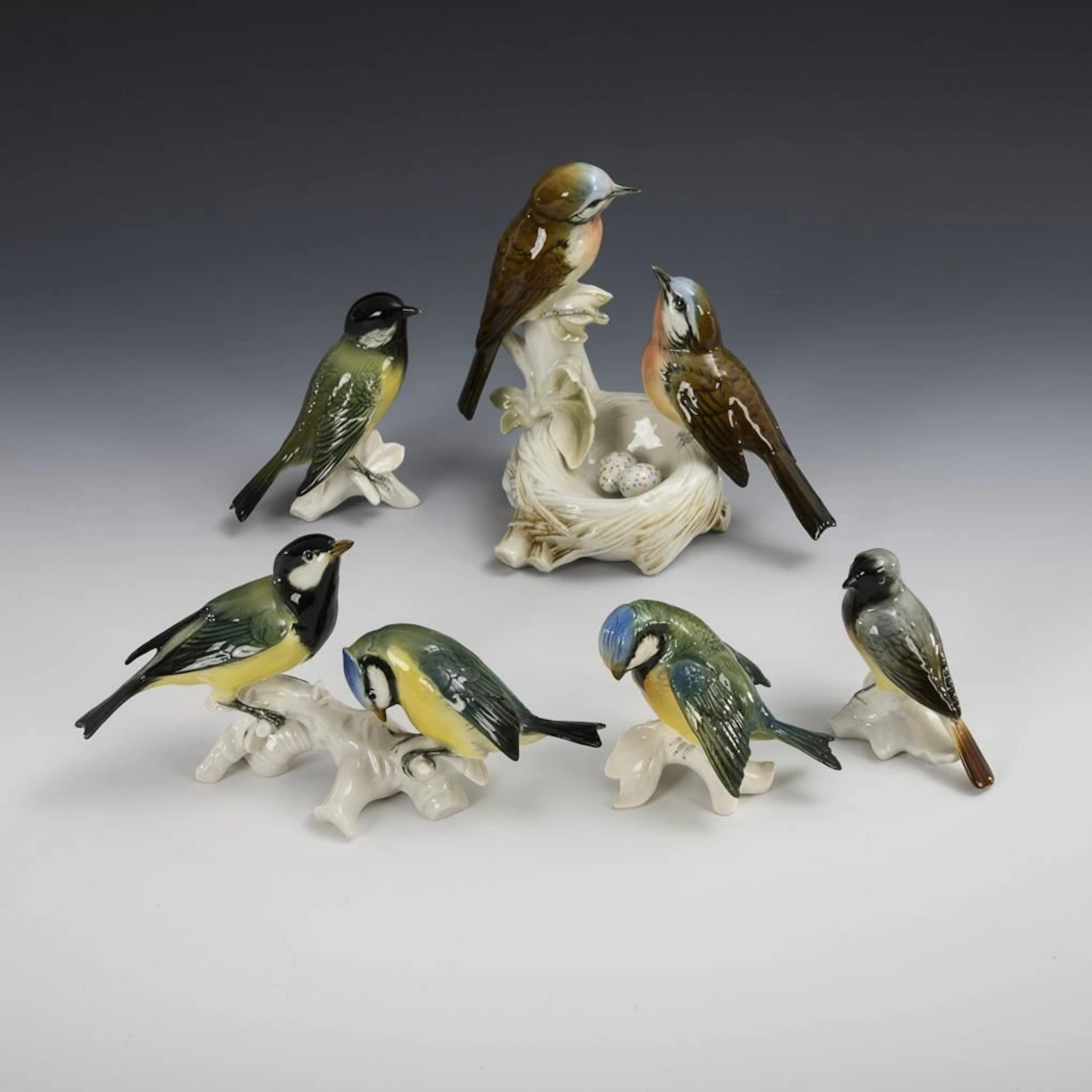 3 birds and 2 groups of birds. ENS.