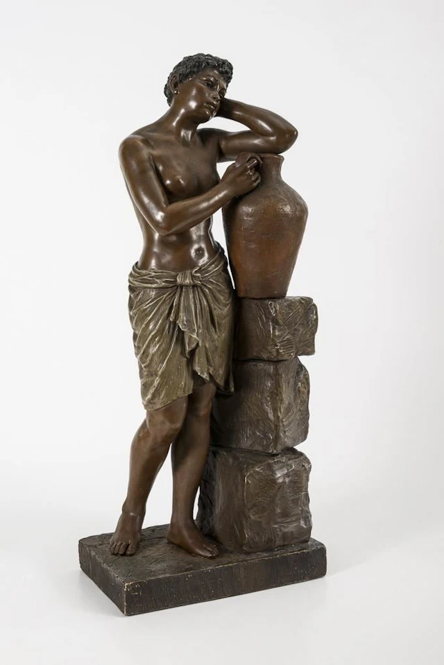 Figure: African Woman with Jug. Vienna-based manufacturer Friedrich
