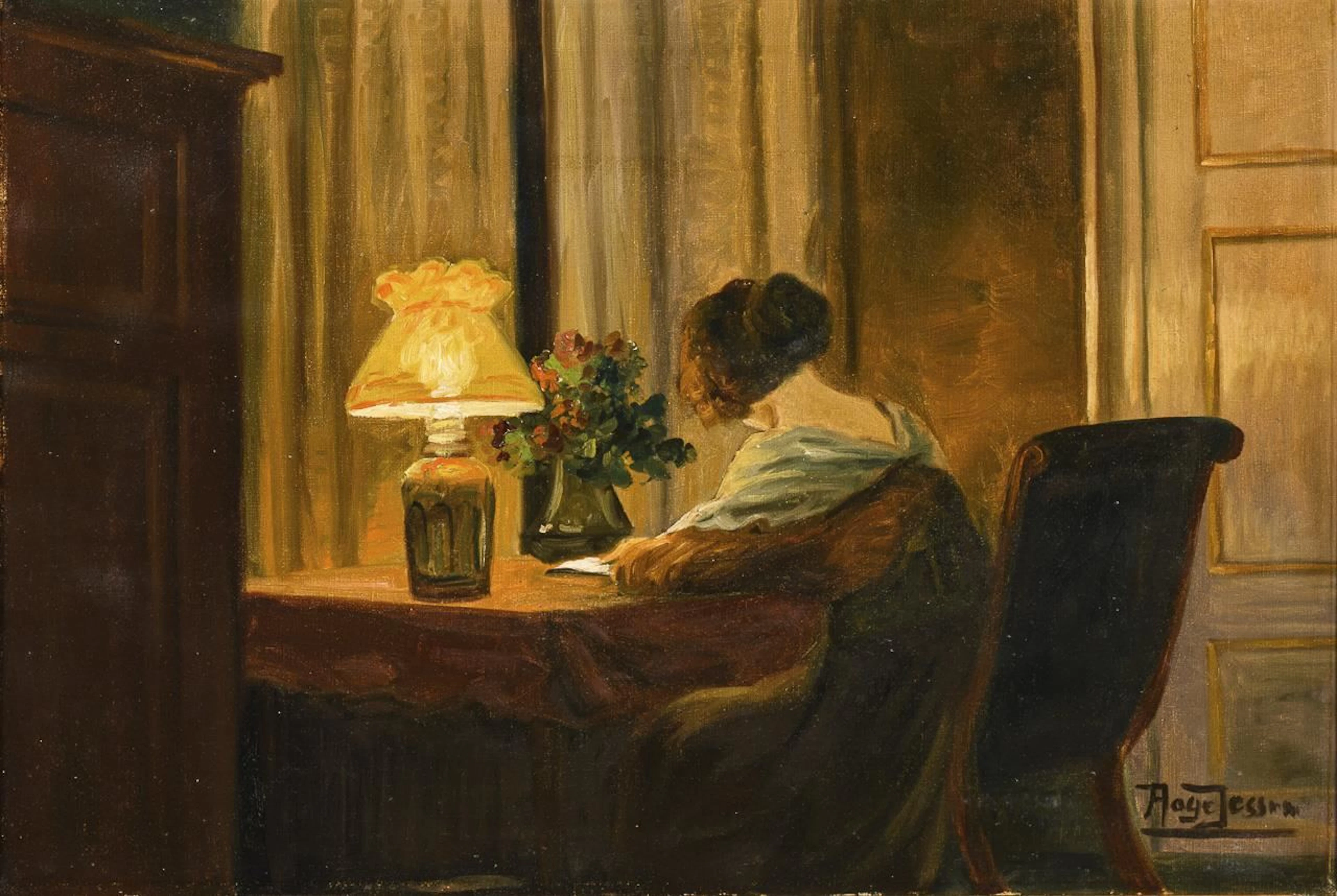 JENSEN, Aage(1876–1961), JENSEN, Aage(1876–1961), JENSEN, Aage, Interior