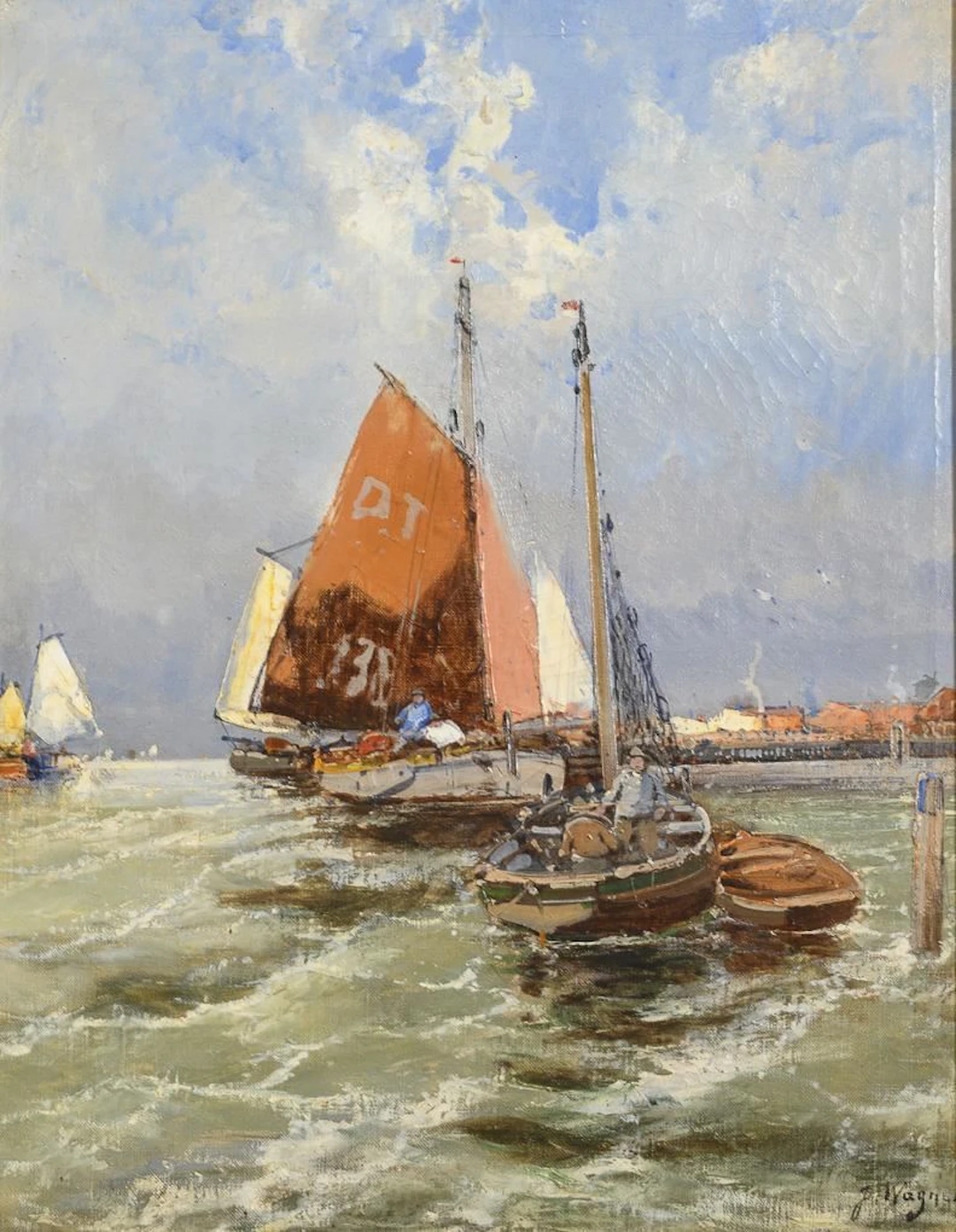 WAGNER, J. WAGNER, J. WAGNER, J. Fishermen Returning Home