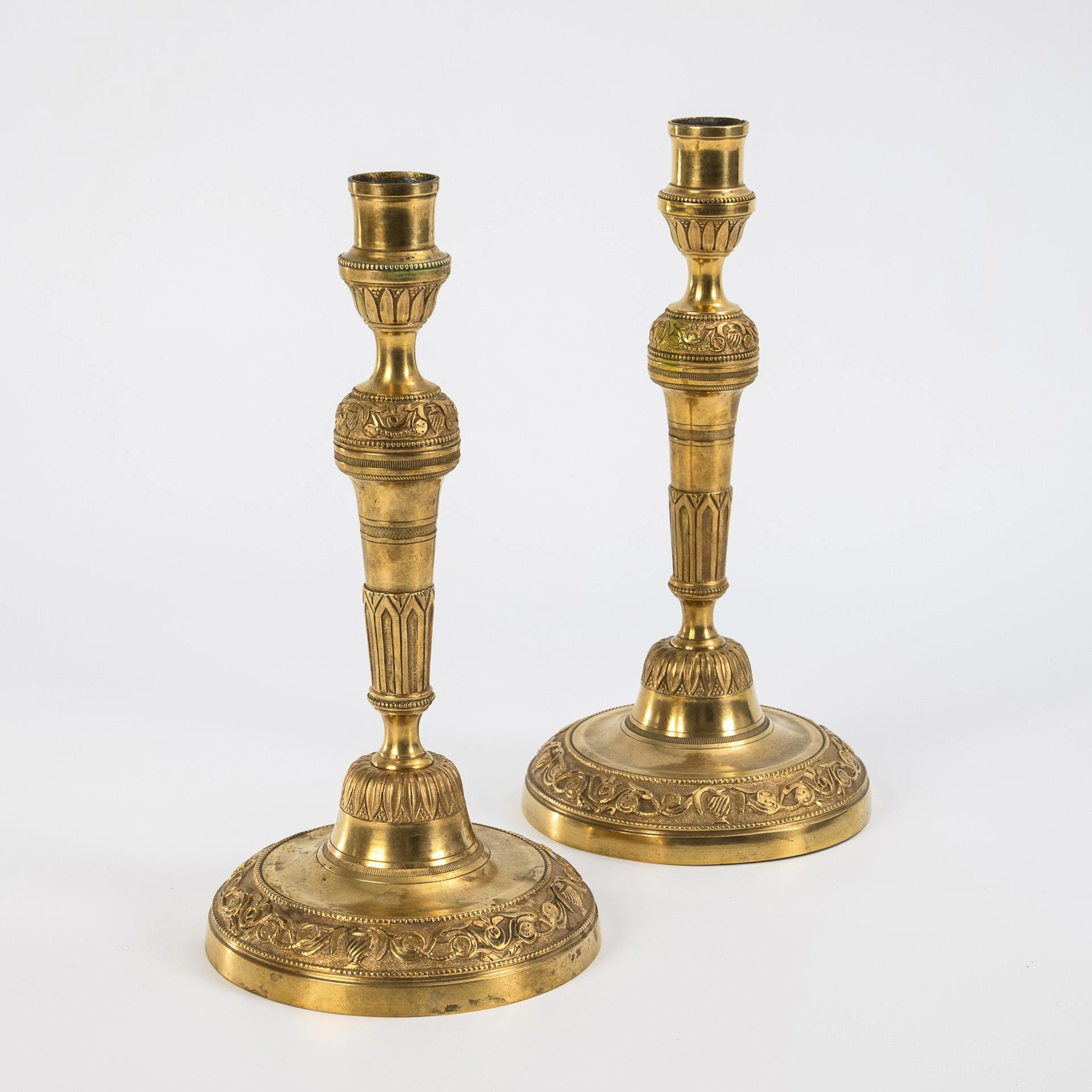 Pair of Louis-seize candlesticks.