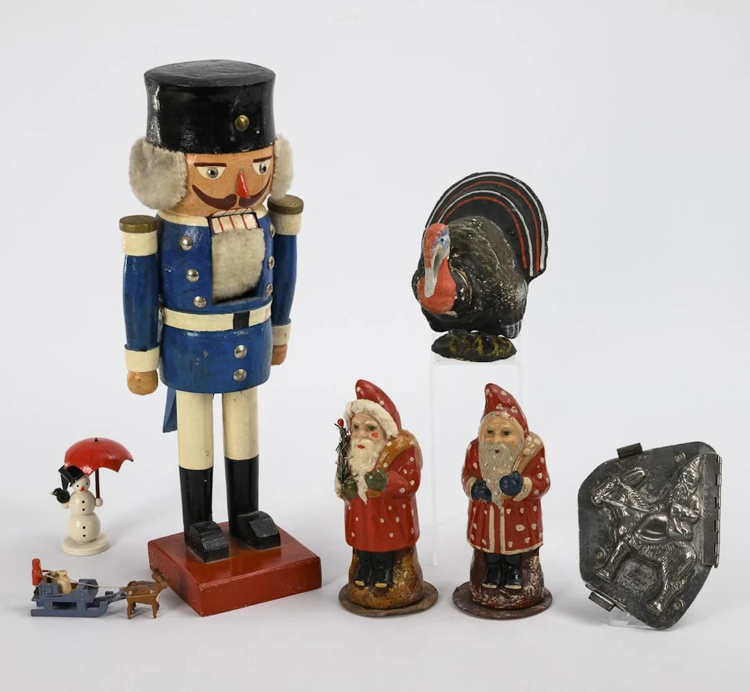 Christmas set with nutcracker.