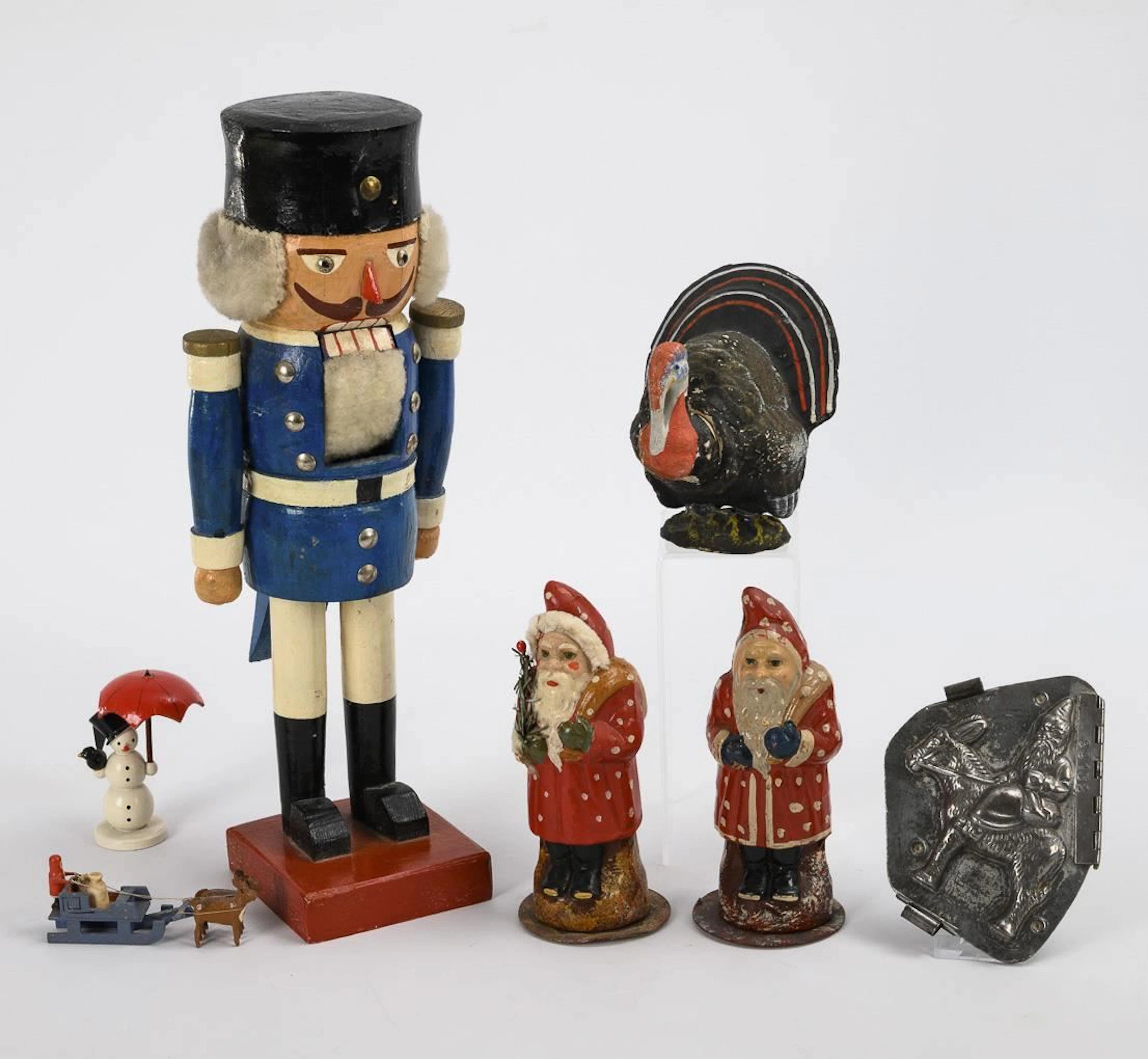 Christmas set with nutcracker.