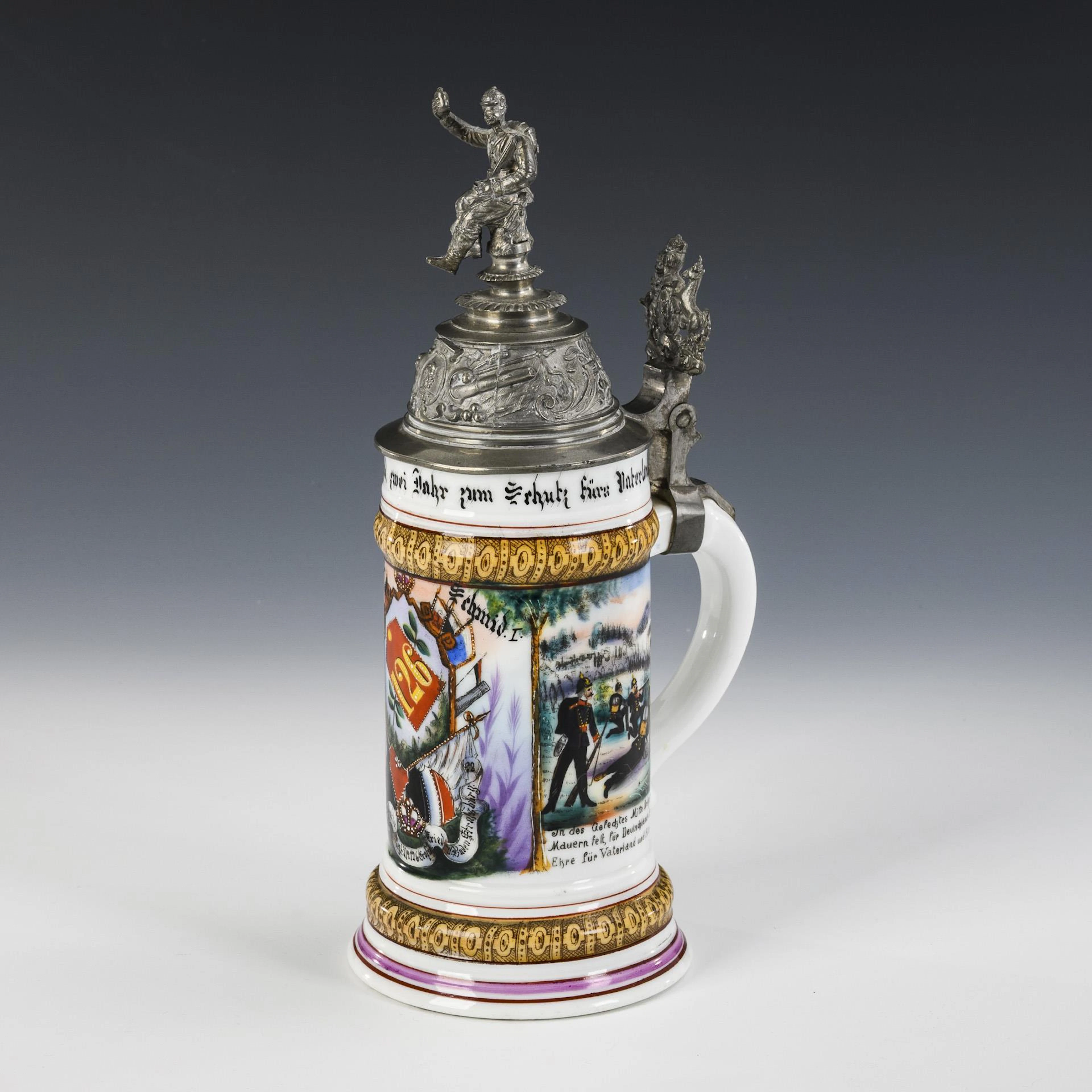 Reservist mug Strasbourg 1896 - 1898.