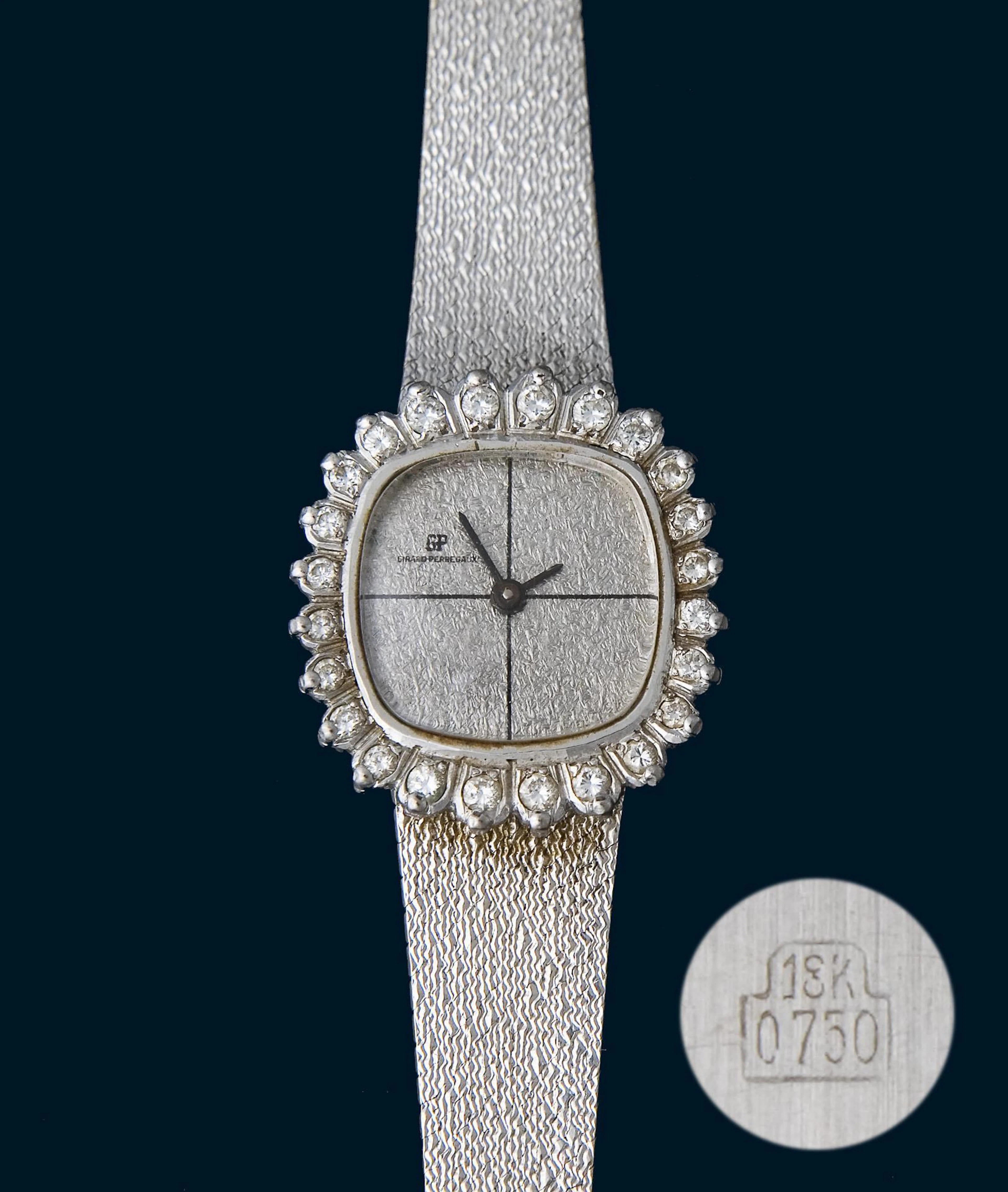 Wristwatch with diamonds. GIRARD PERREGAUX.