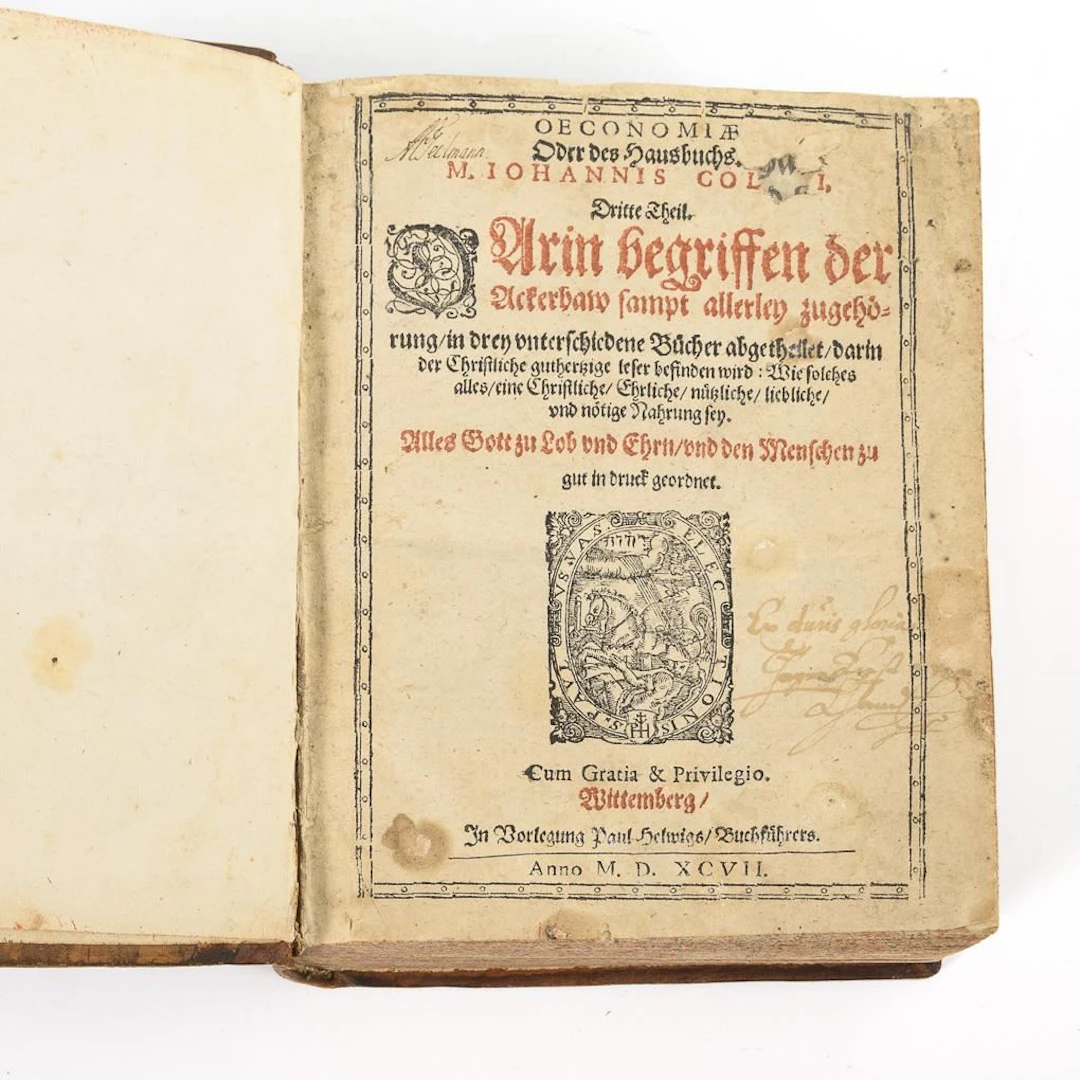 COLERUS, Johannis, COLERUS, Johannis, COLERUS, Johannis, "Oeconomiae