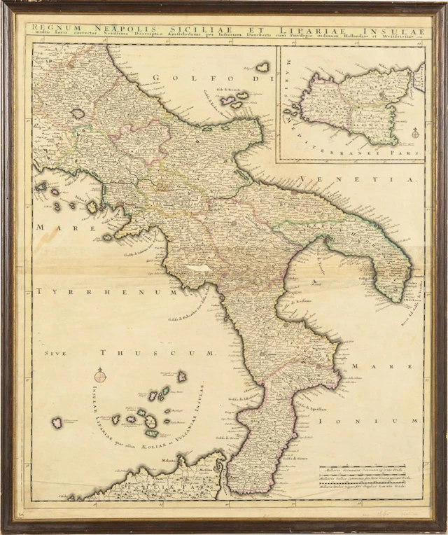 Map of Southern Italy