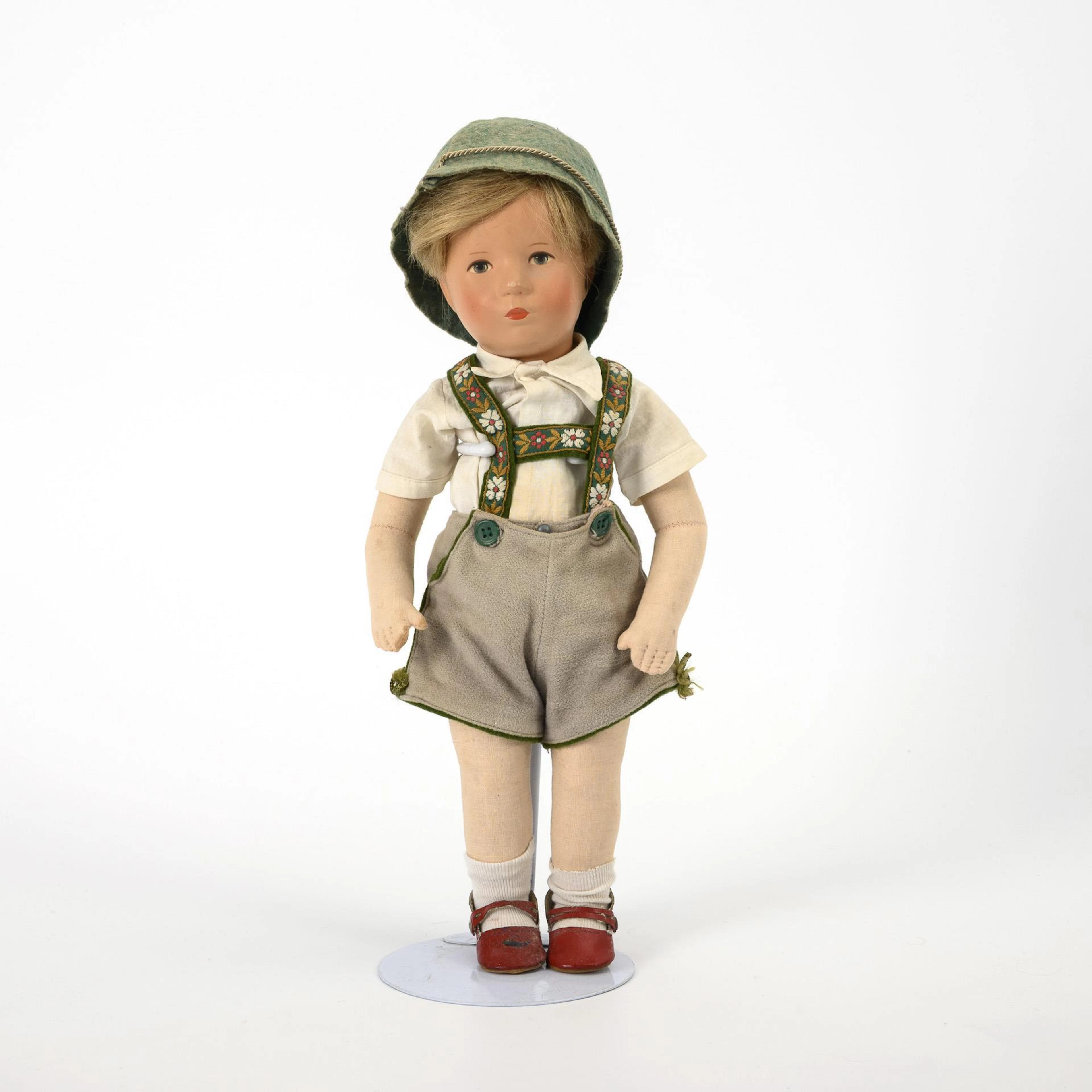 "Friedebald" with Tyrolean hat. Käthe Kruse.