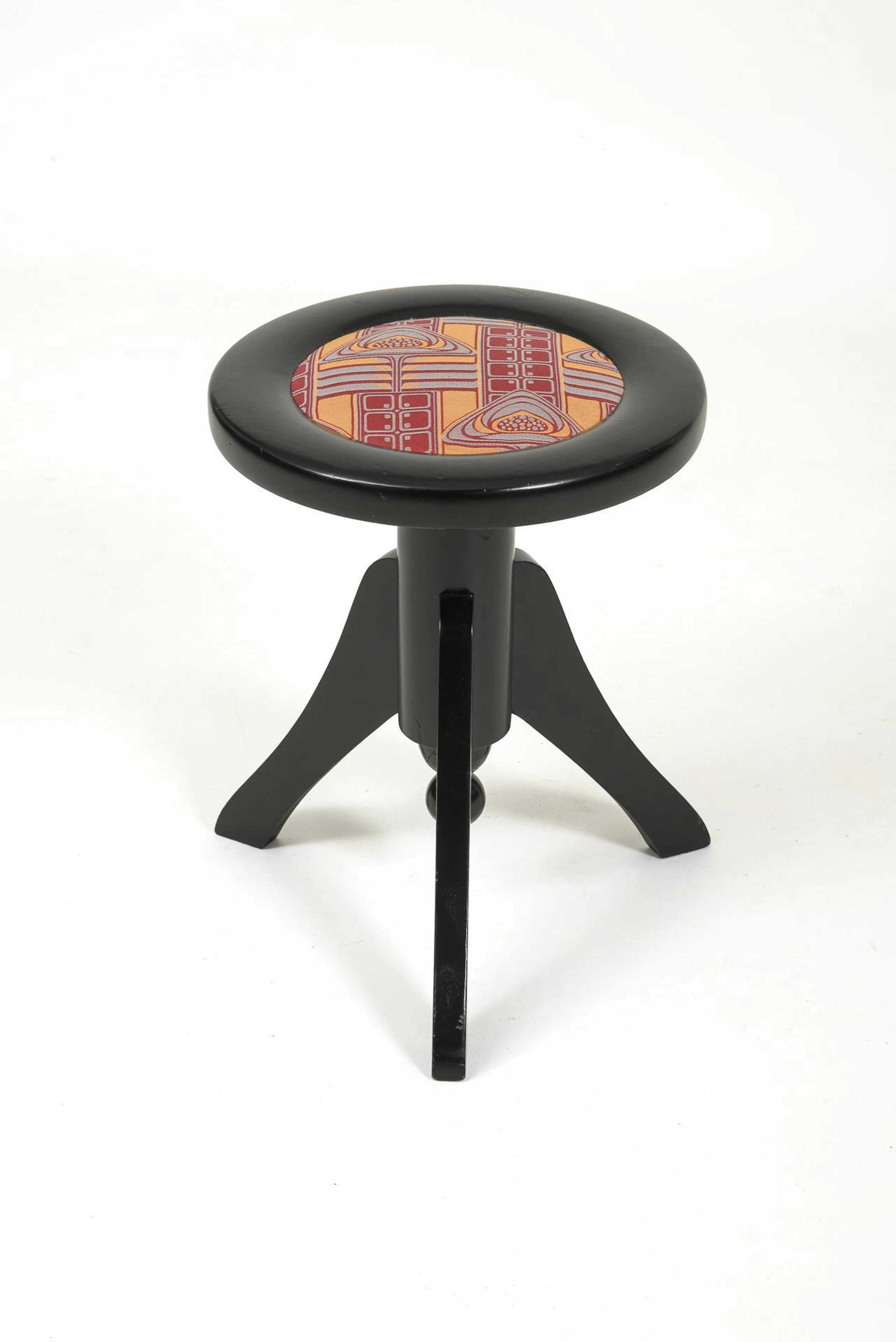 Art Nouveau piano stool.