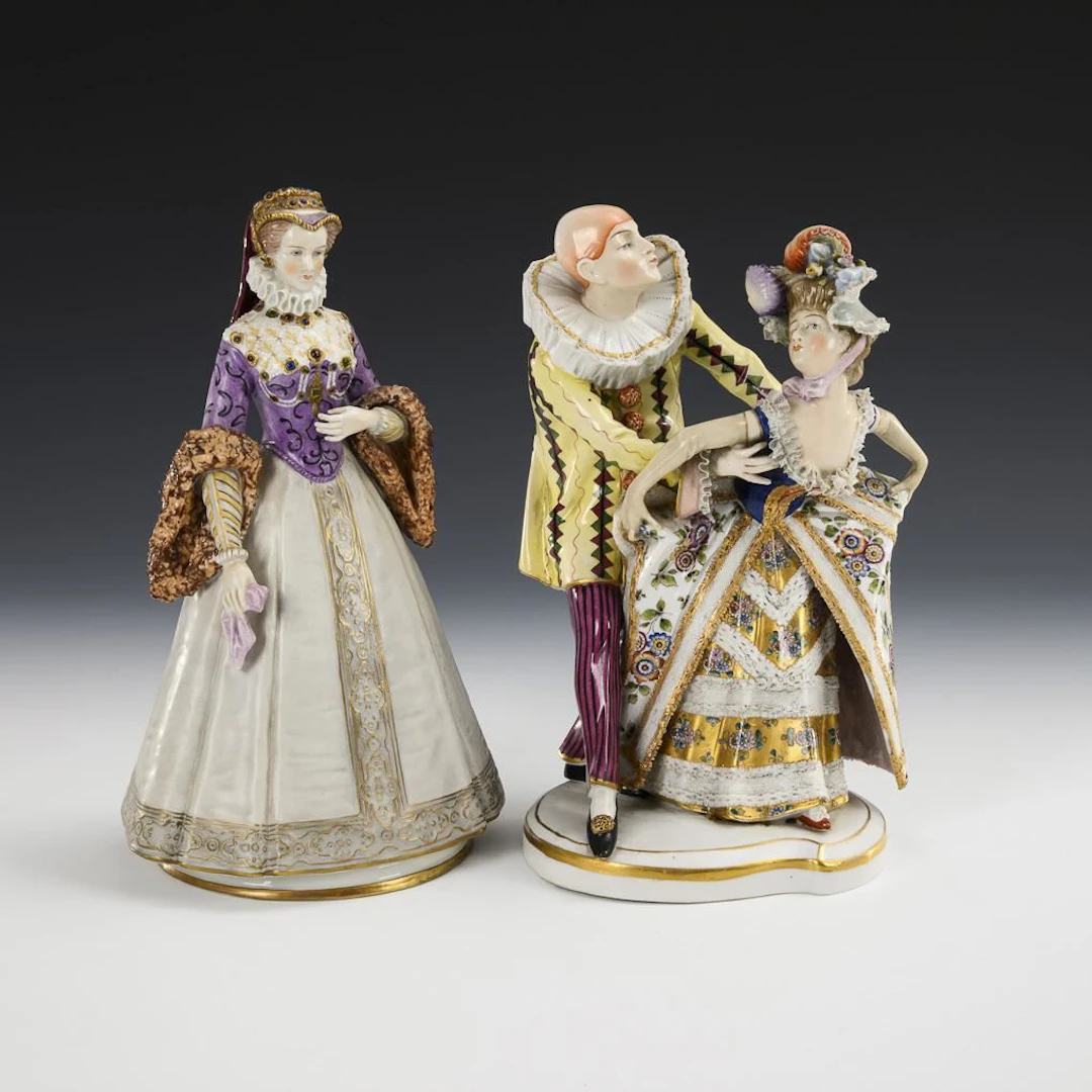 Renaissance Lady and Pierrot Group.