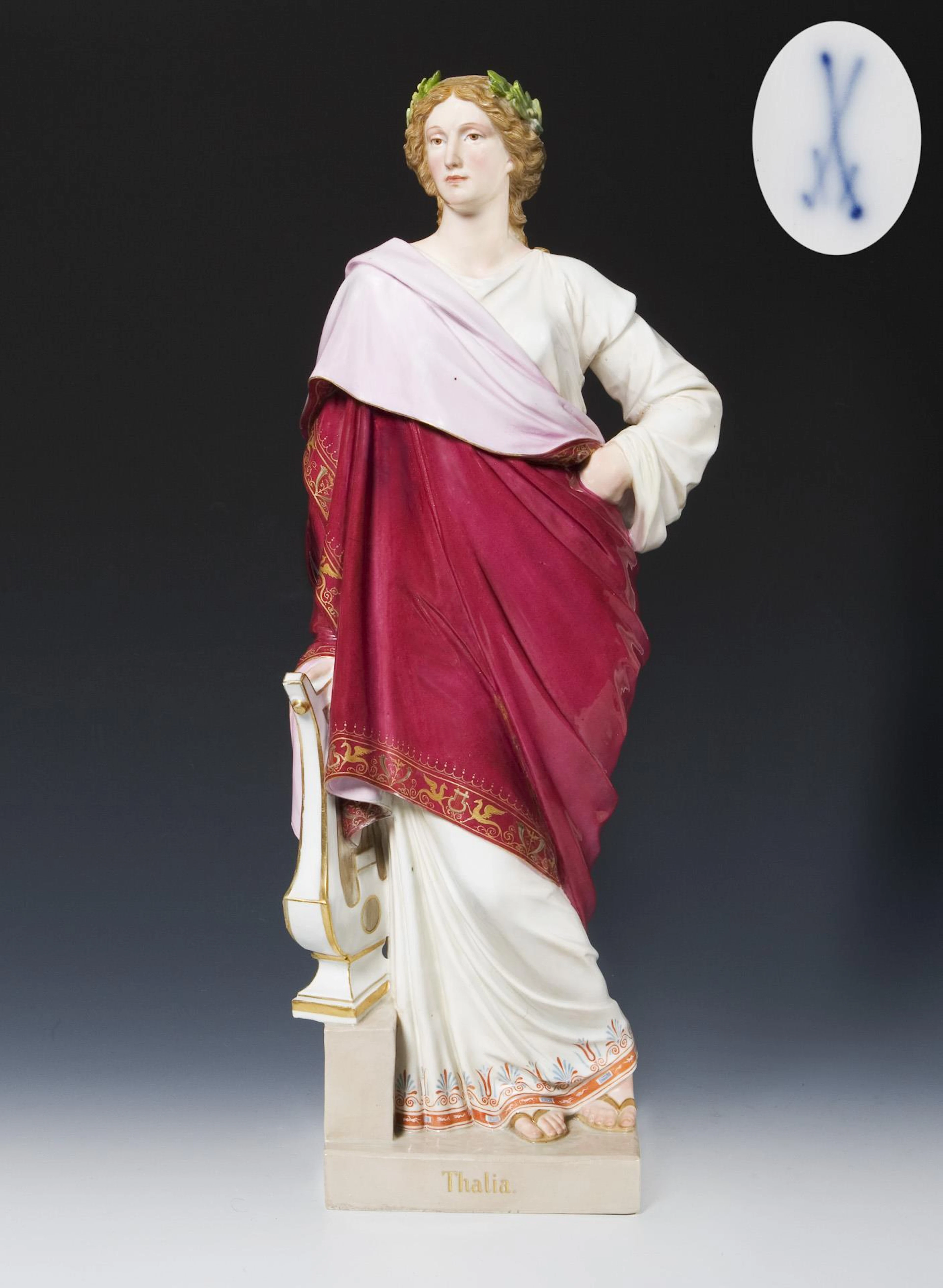 Great figure: Thalia. Meissen.