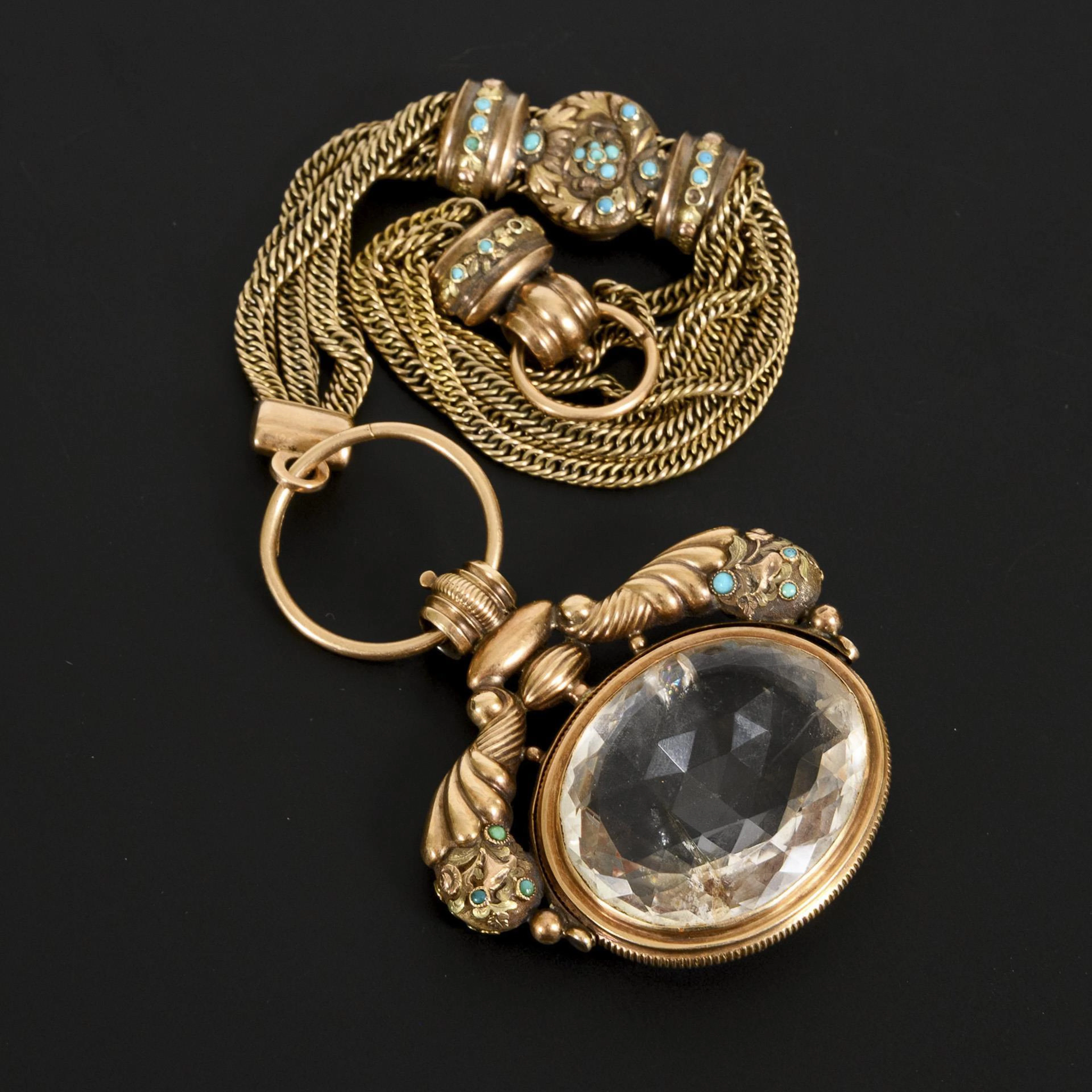 Unusual watch chain pendant.