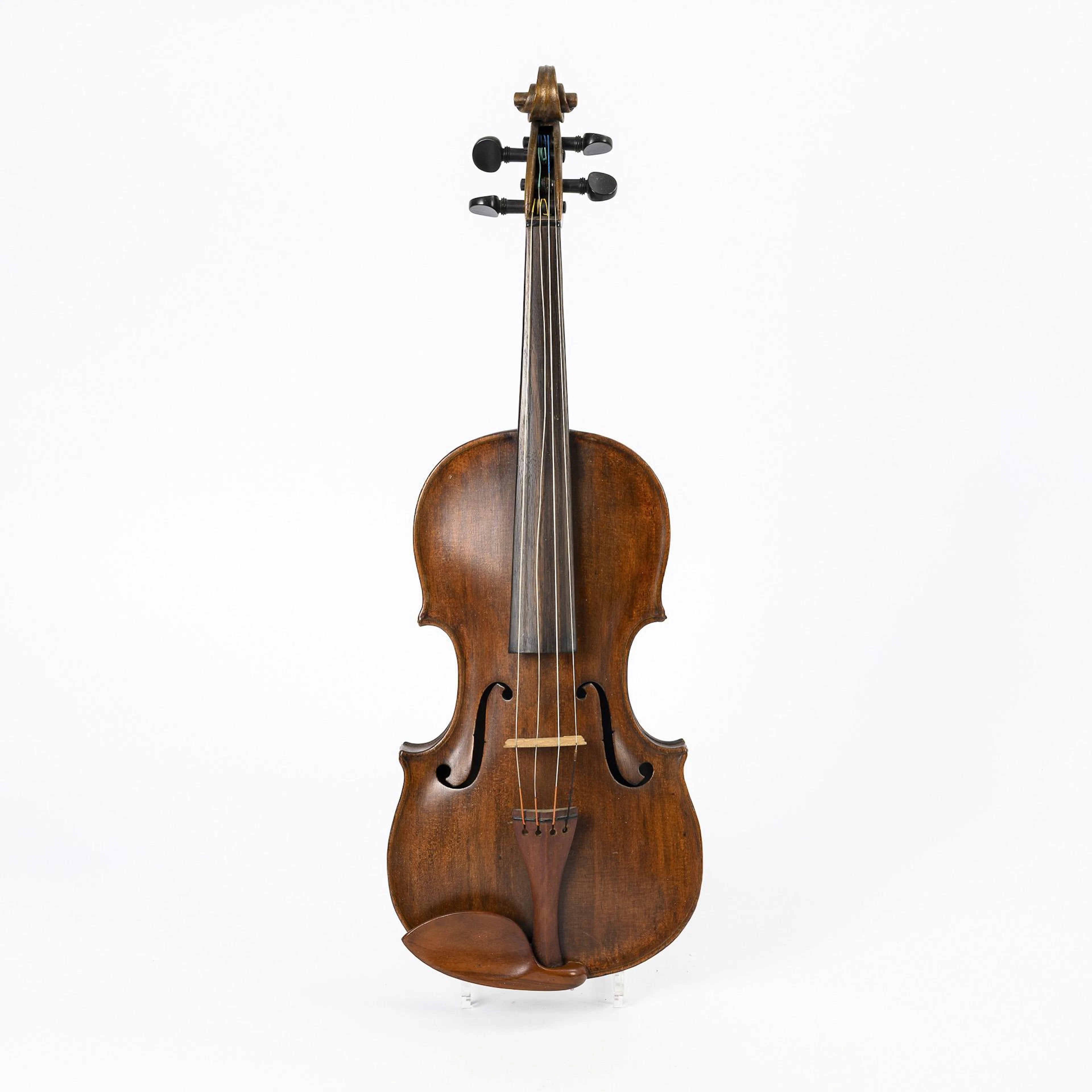 4/4 violin with bow in black case. Seidel or Dodd Germany.