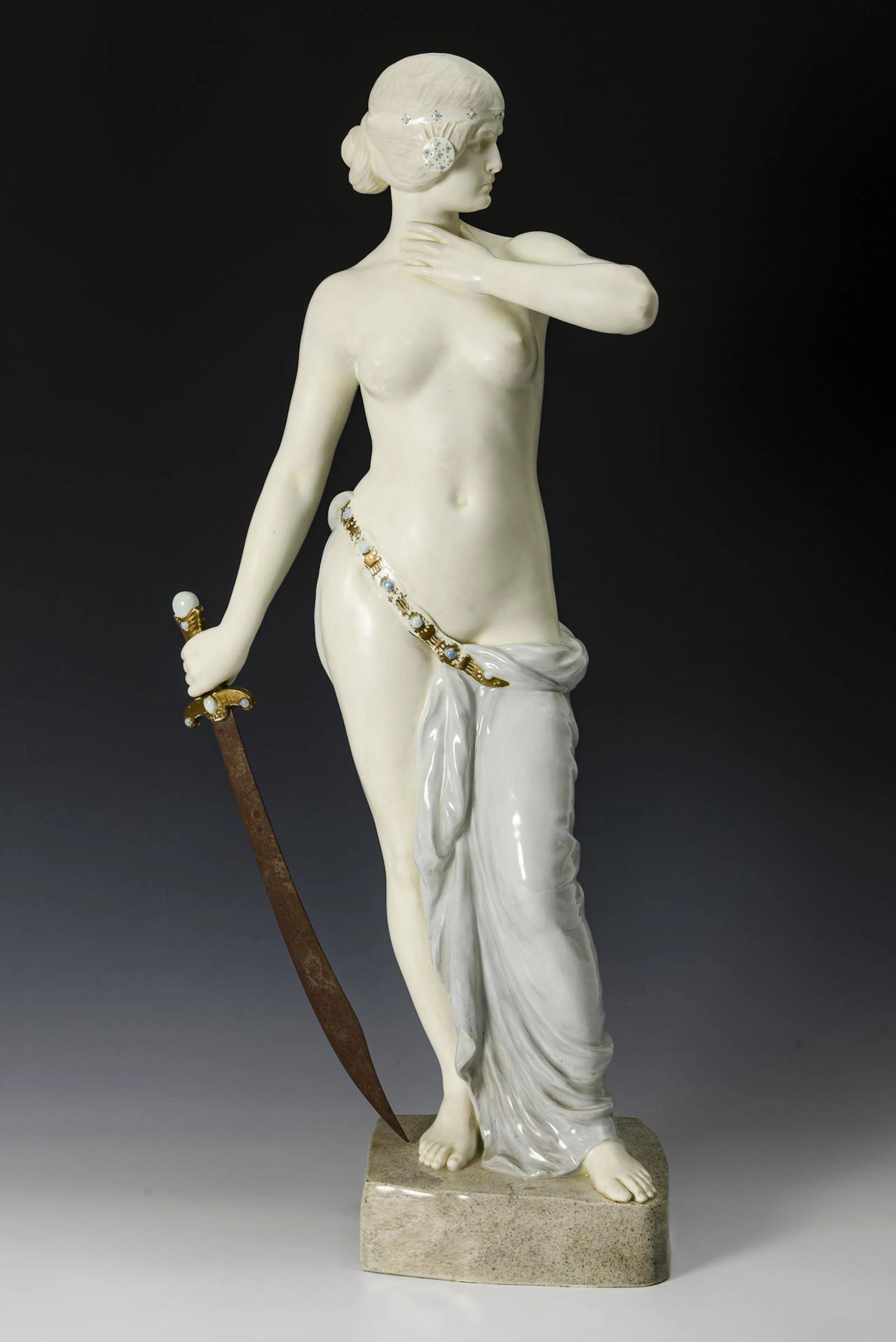 Large Art Nouveau figurine "Lucretia". Viennese manufactory Friedrich
