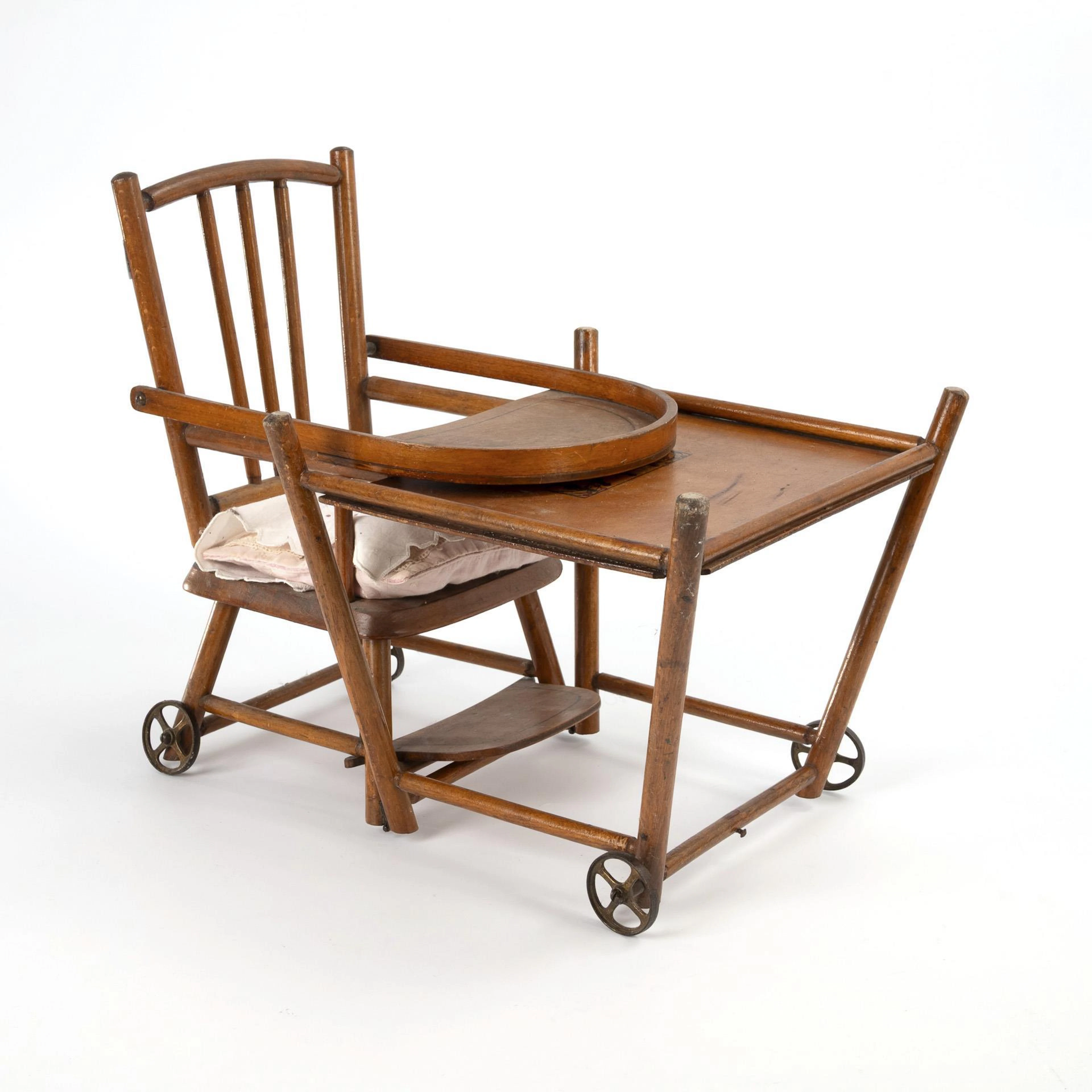 Folding doll's high chair.