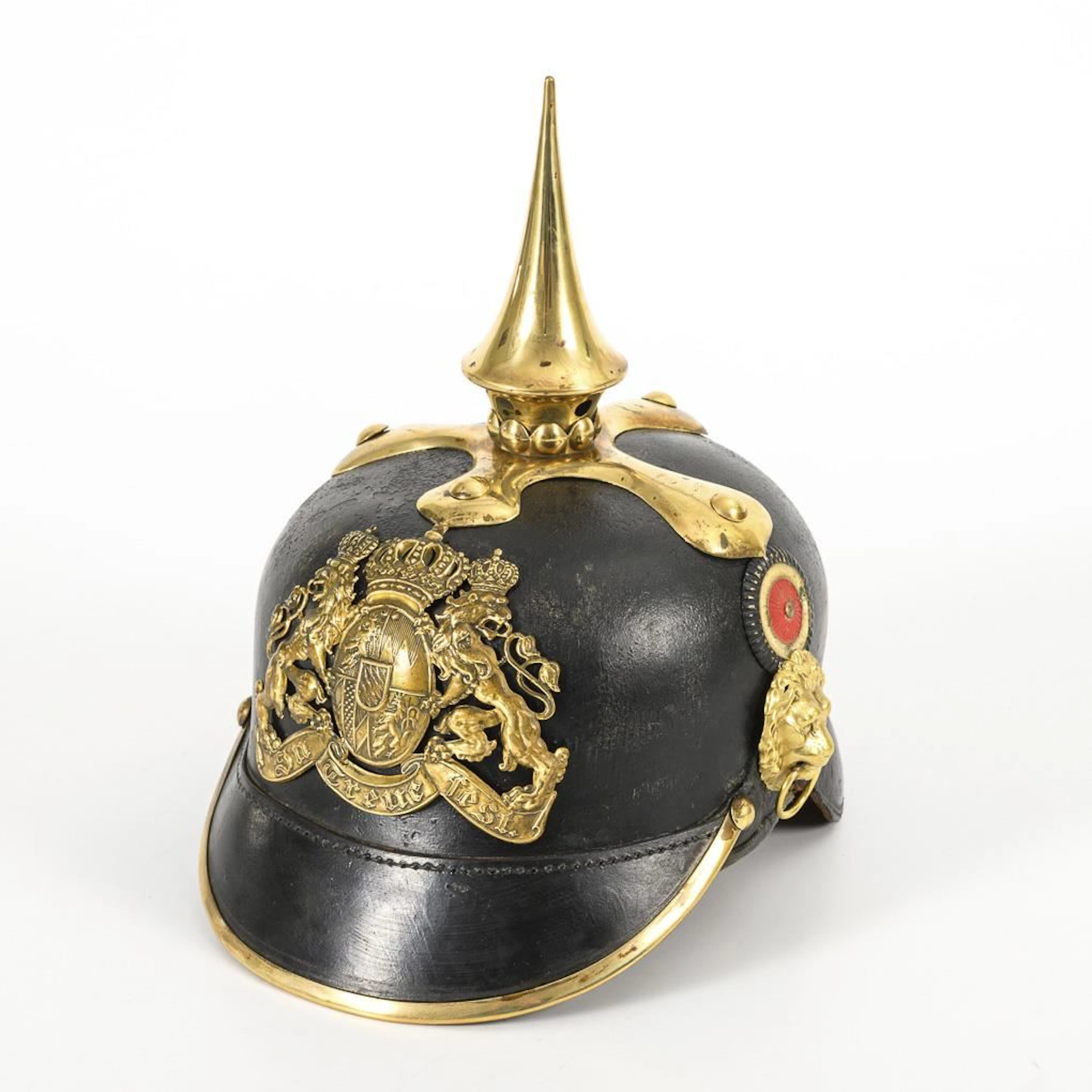 Royal Bavarian Gendarmerie service helmet.
