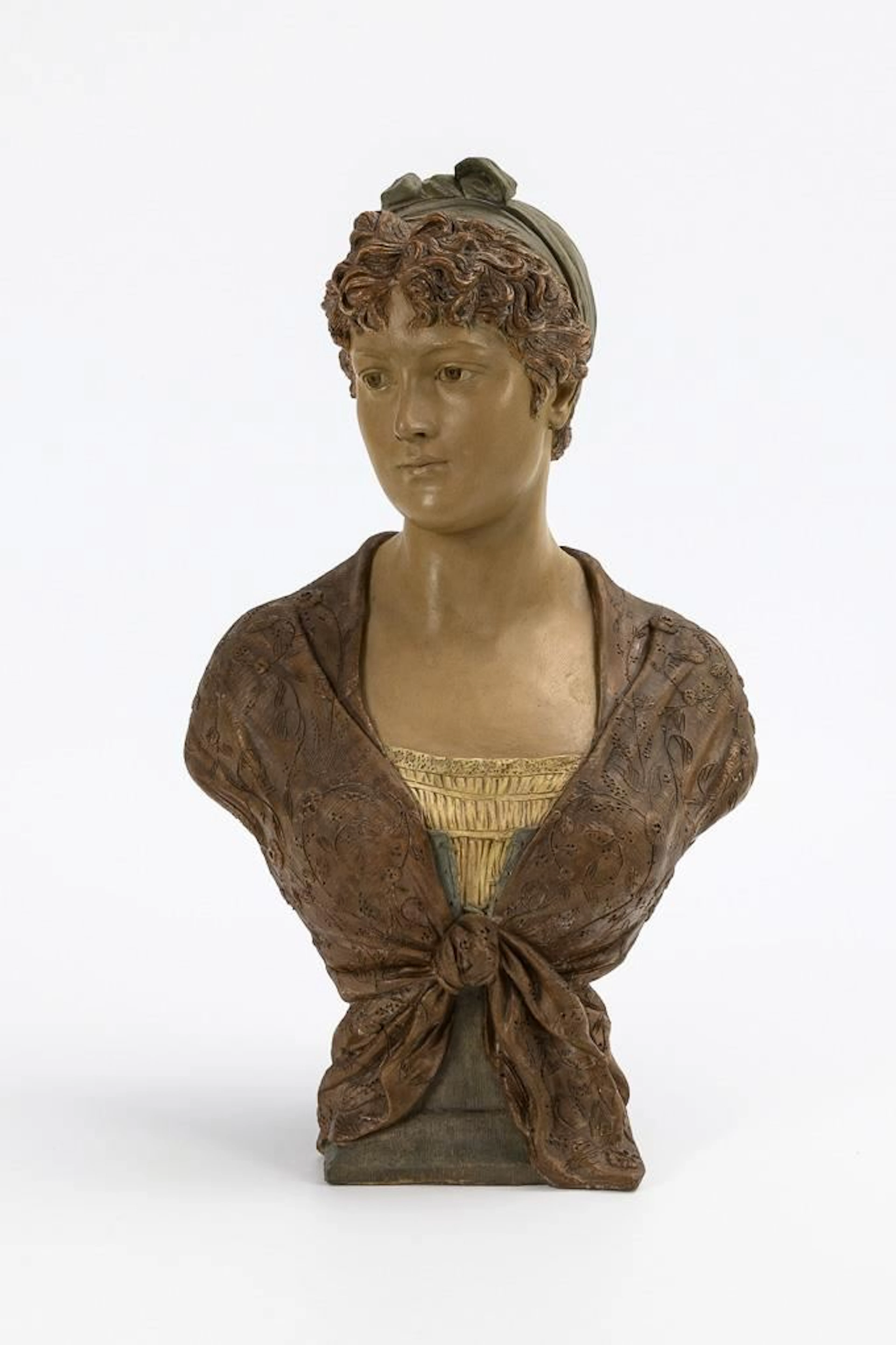"Gabrielle" bust. Vienna-based manufacturer Friedrich Goldscheider.