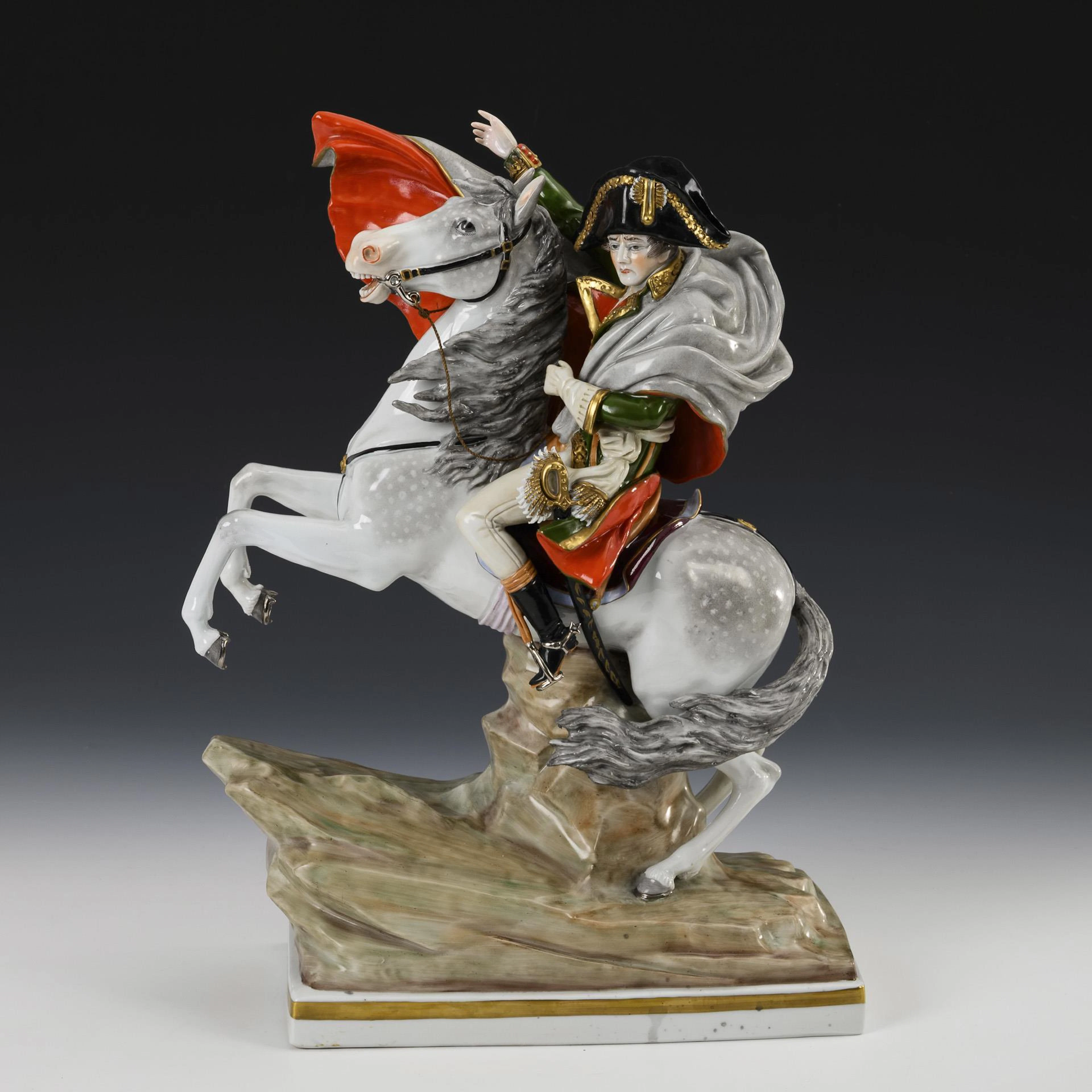 Napoleon on horseback. Sitzendorf.