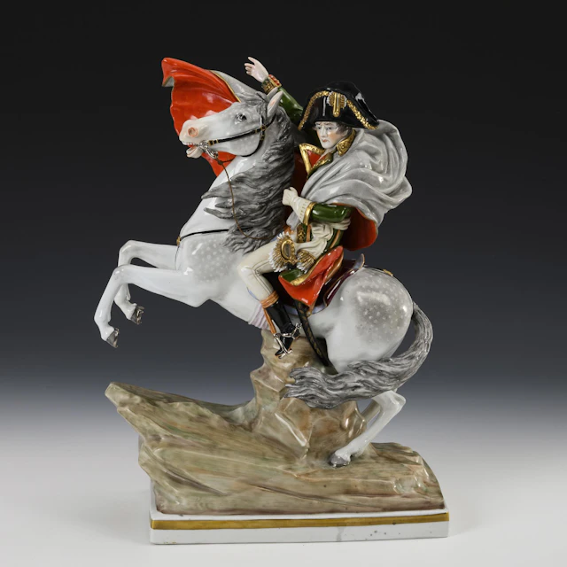 Napoleon on horseback. Sitzendorf.