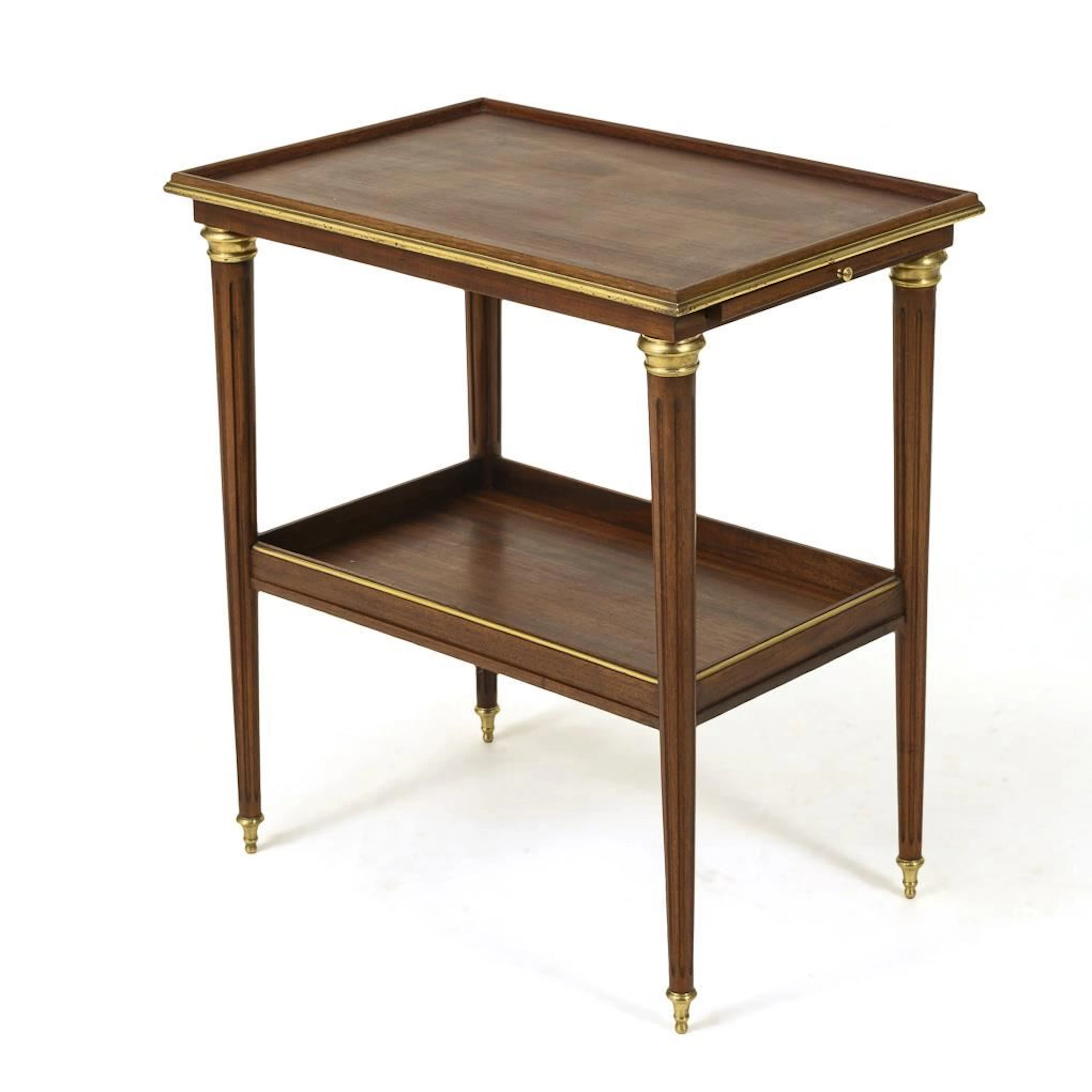 Art Deco serving table with 2 pull-out units.