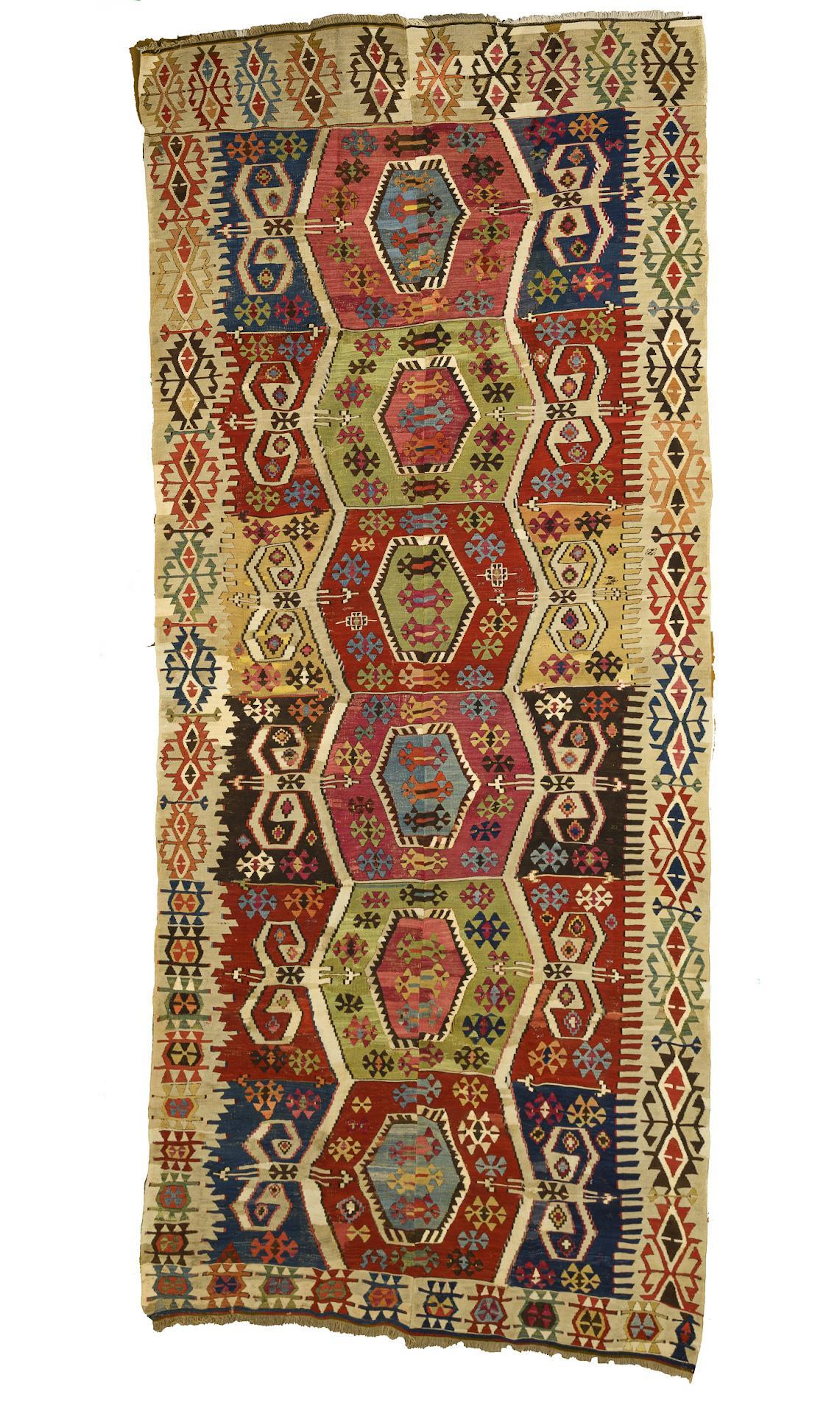 Rare Konya-Nigde slit kilim.