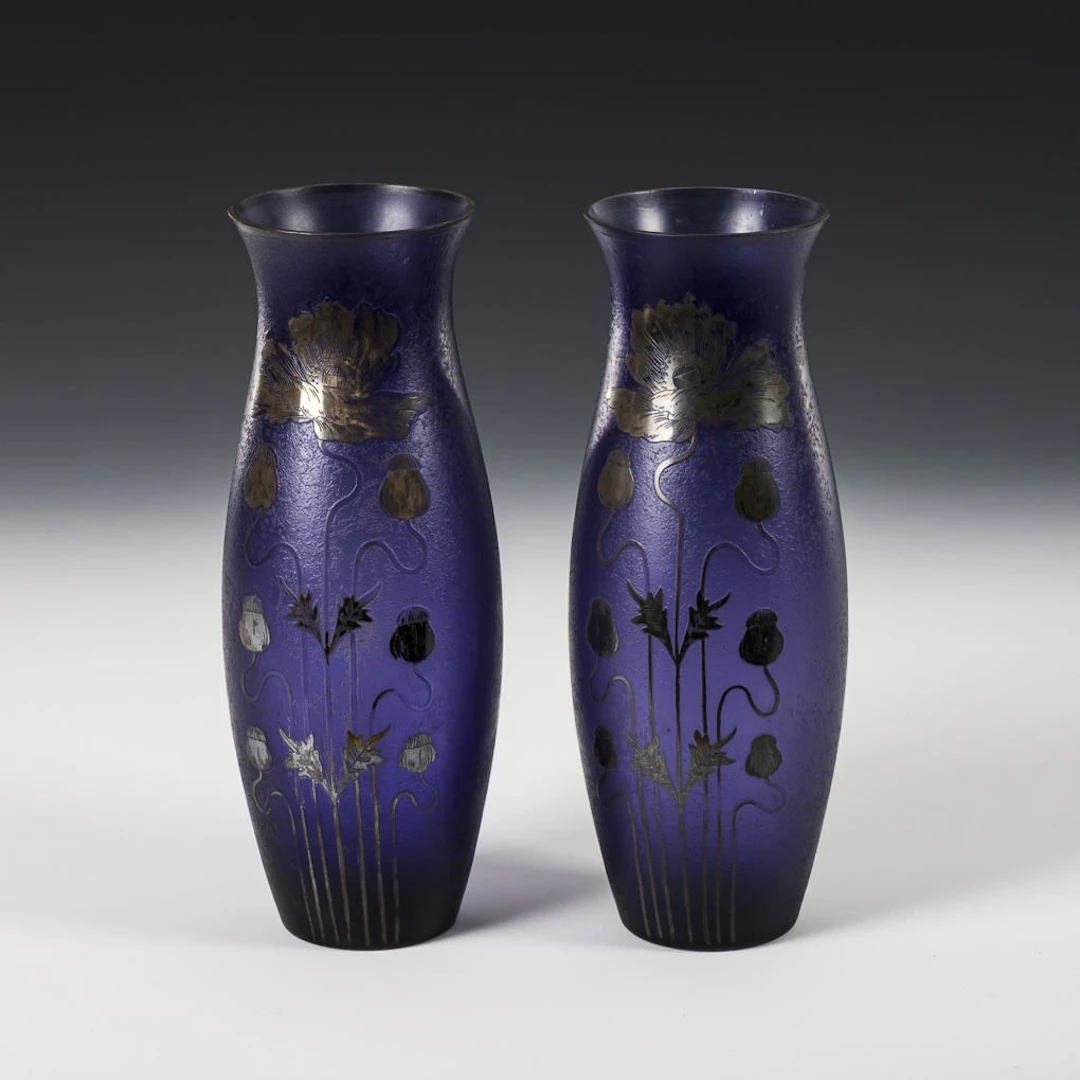 Pair of Art Nouveau vases.