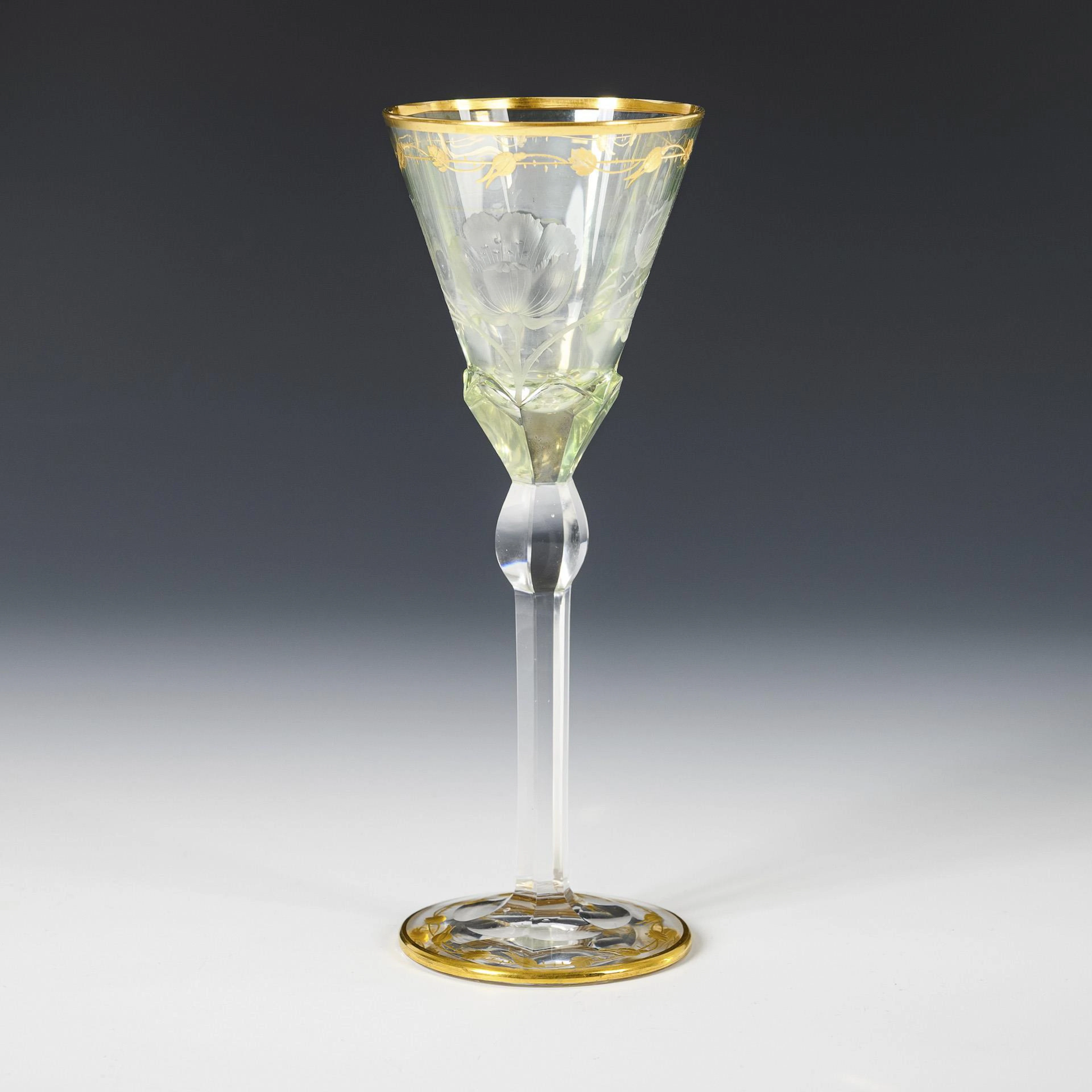 Sherry glass "Rose". Moser.