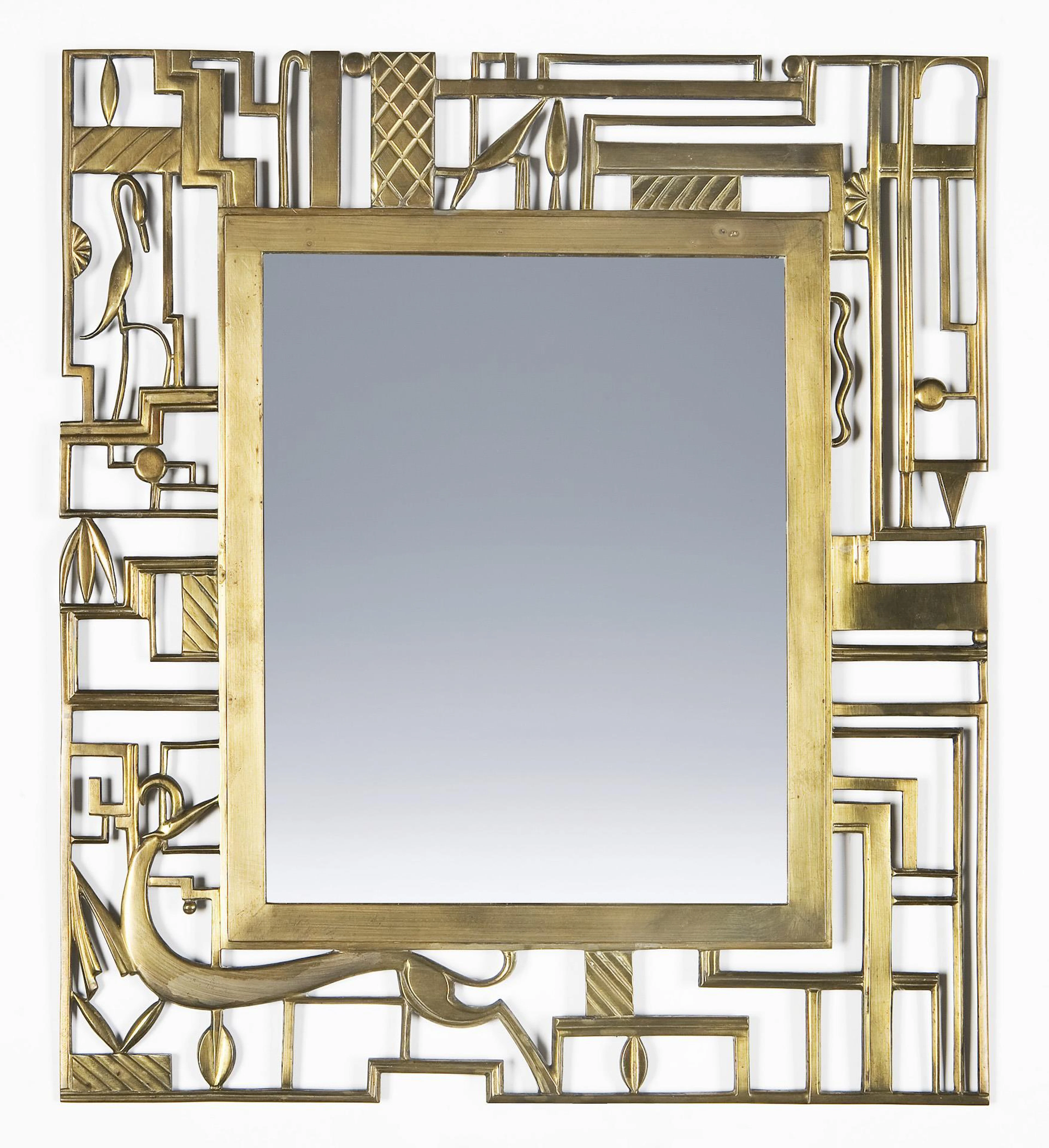 Art deco wall mirror. Karl Hagenauer, Vienna.