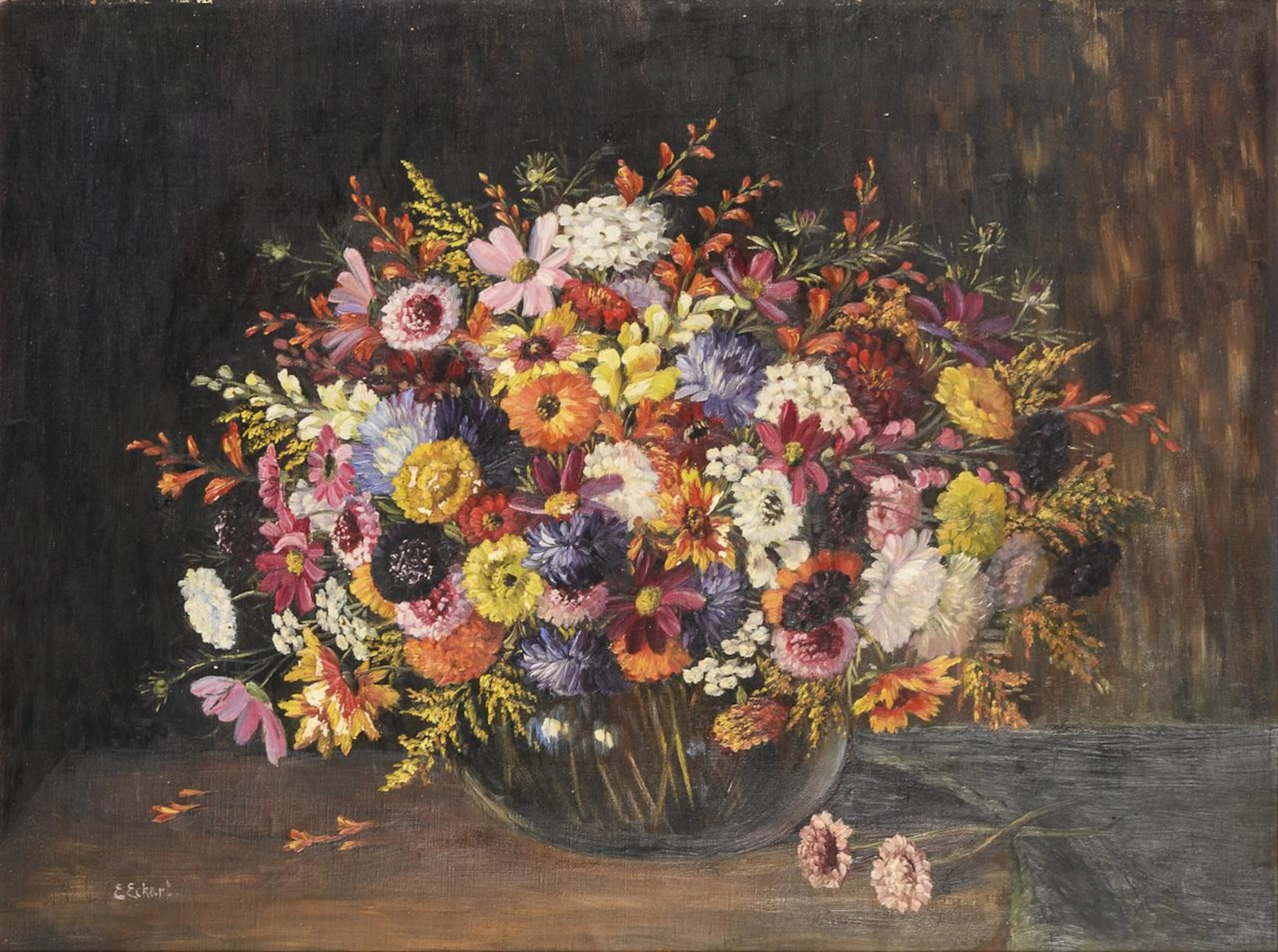 ECKART, E. ECKART, E. ECKART, E. Flower Still Life