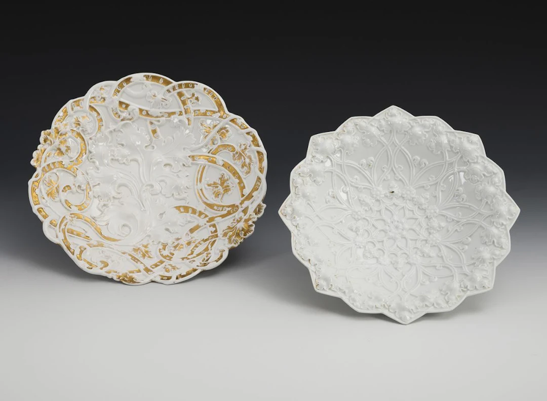 2 relief bowls. Meissen.