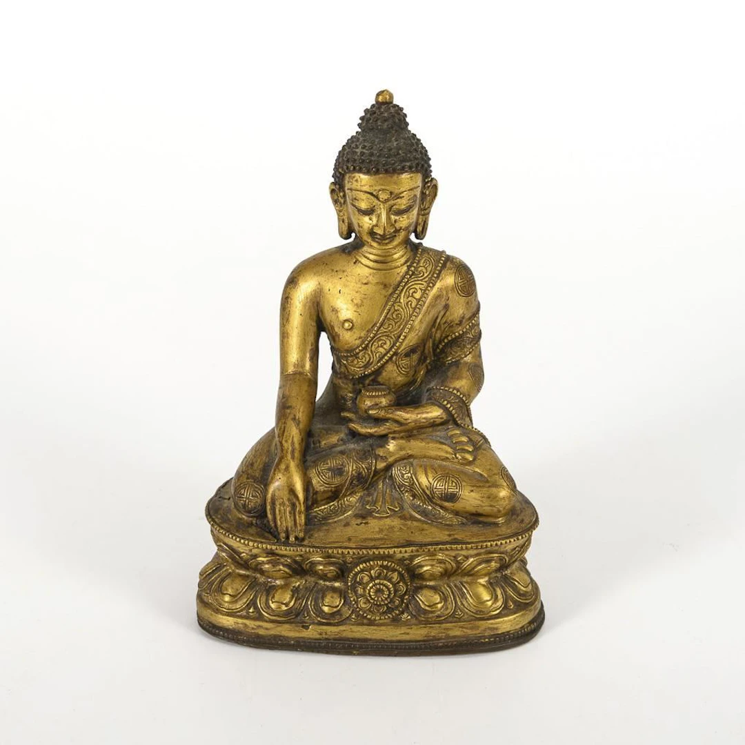 Gilded Buddha.