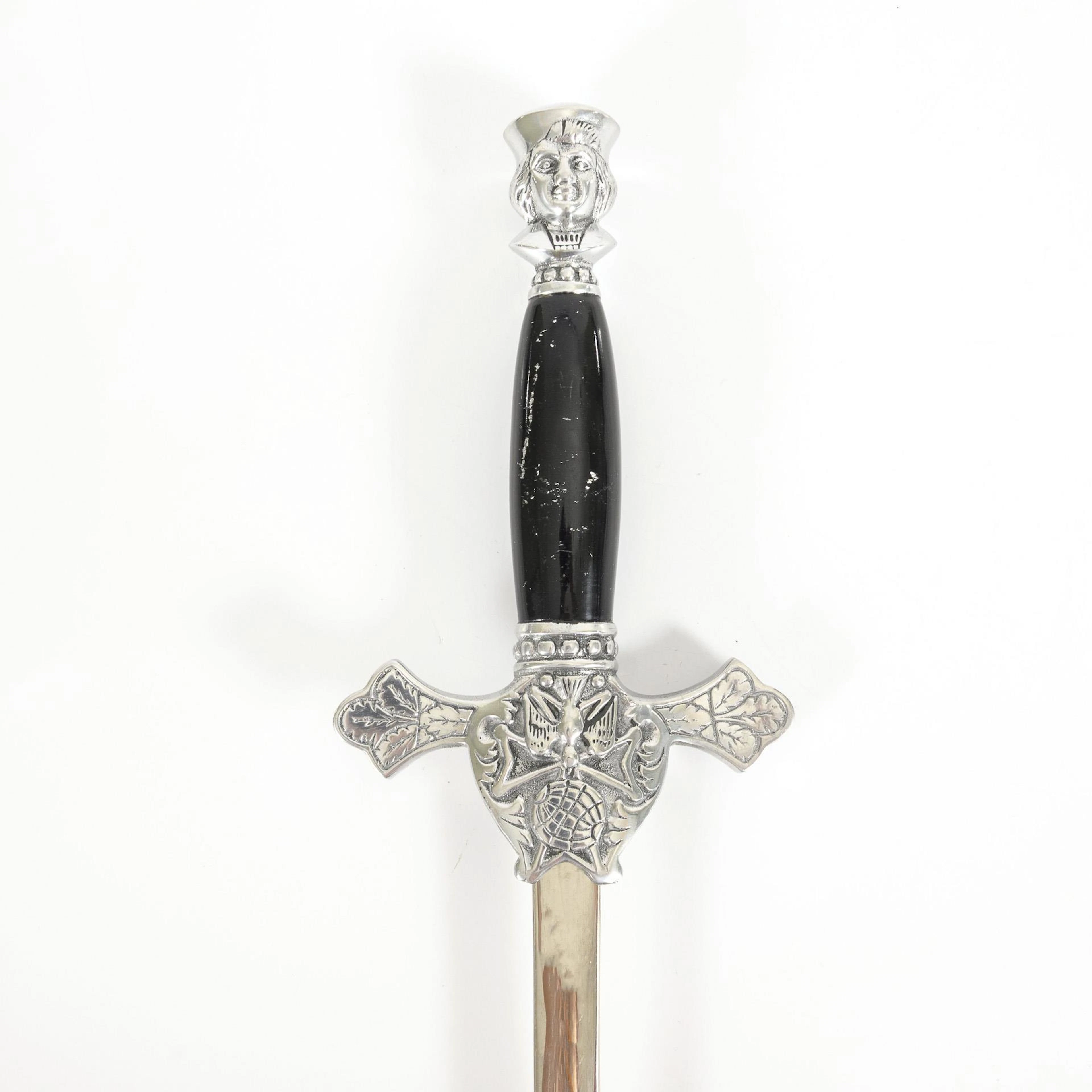 Ceremonial sword with scabbard of the Knights of Columbus.