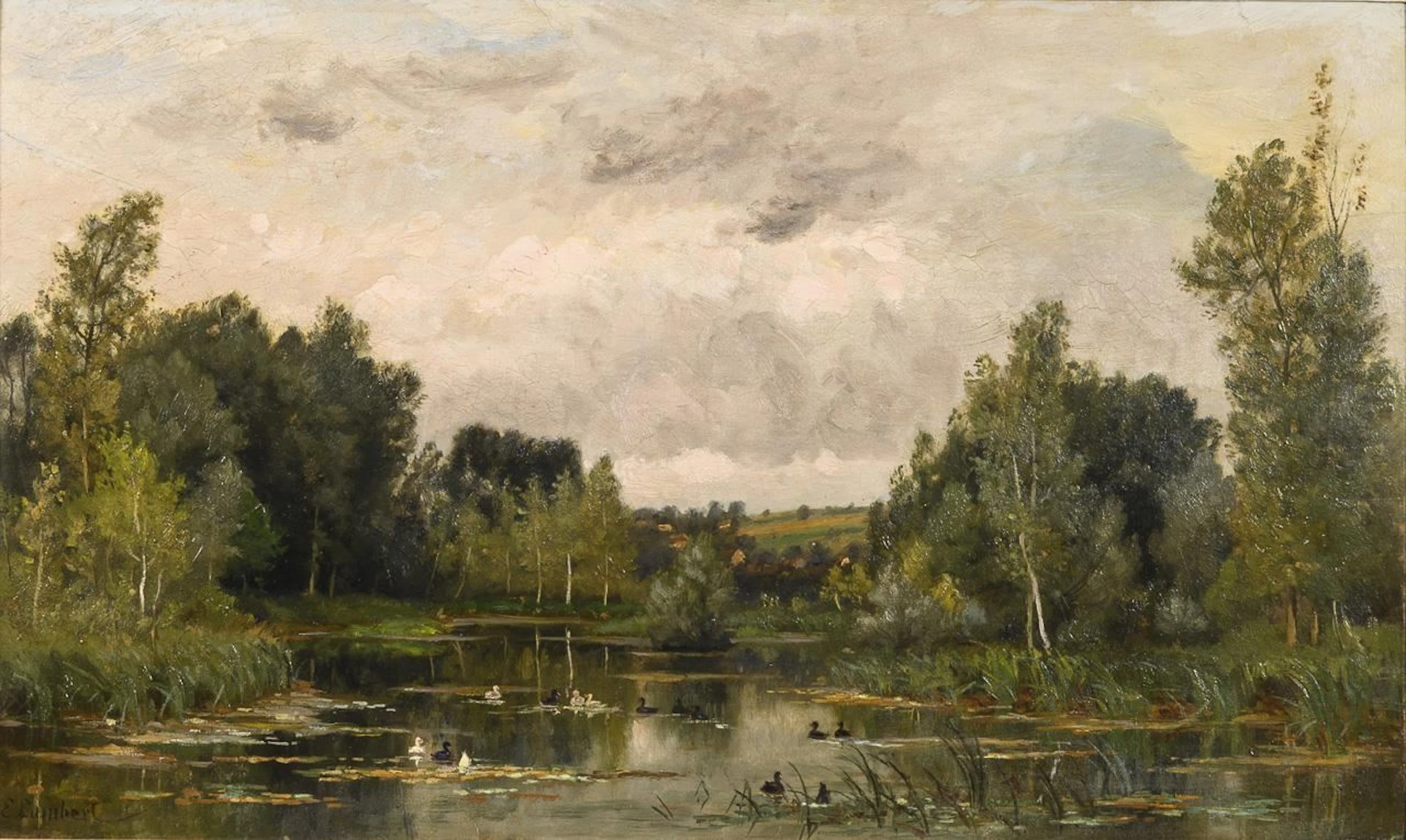 LAMBERT, Eugen, LAMBERT, Eugen, LAMBERT, Eugen, Ducks at the Pond