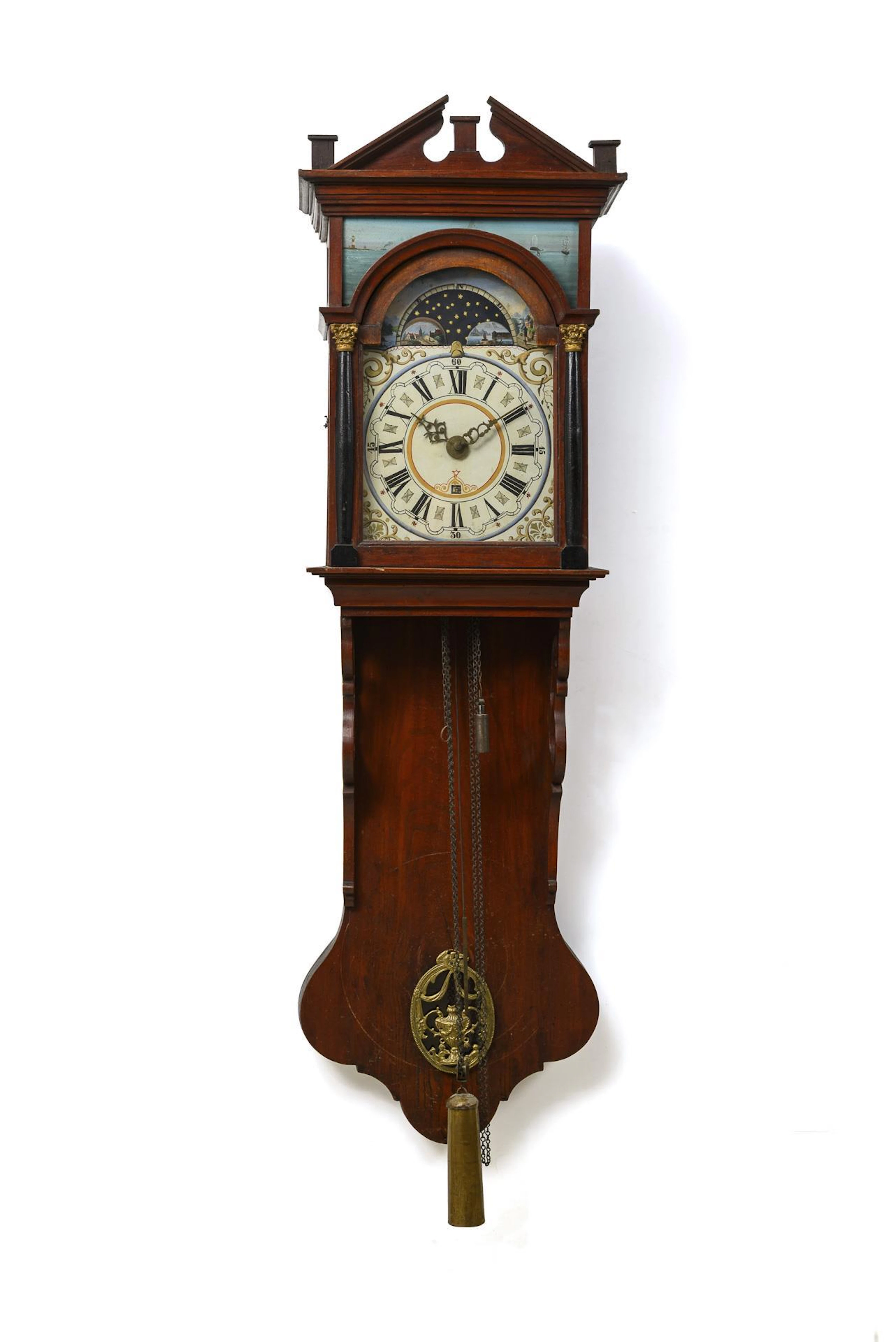 Large Dutch wall clock.
