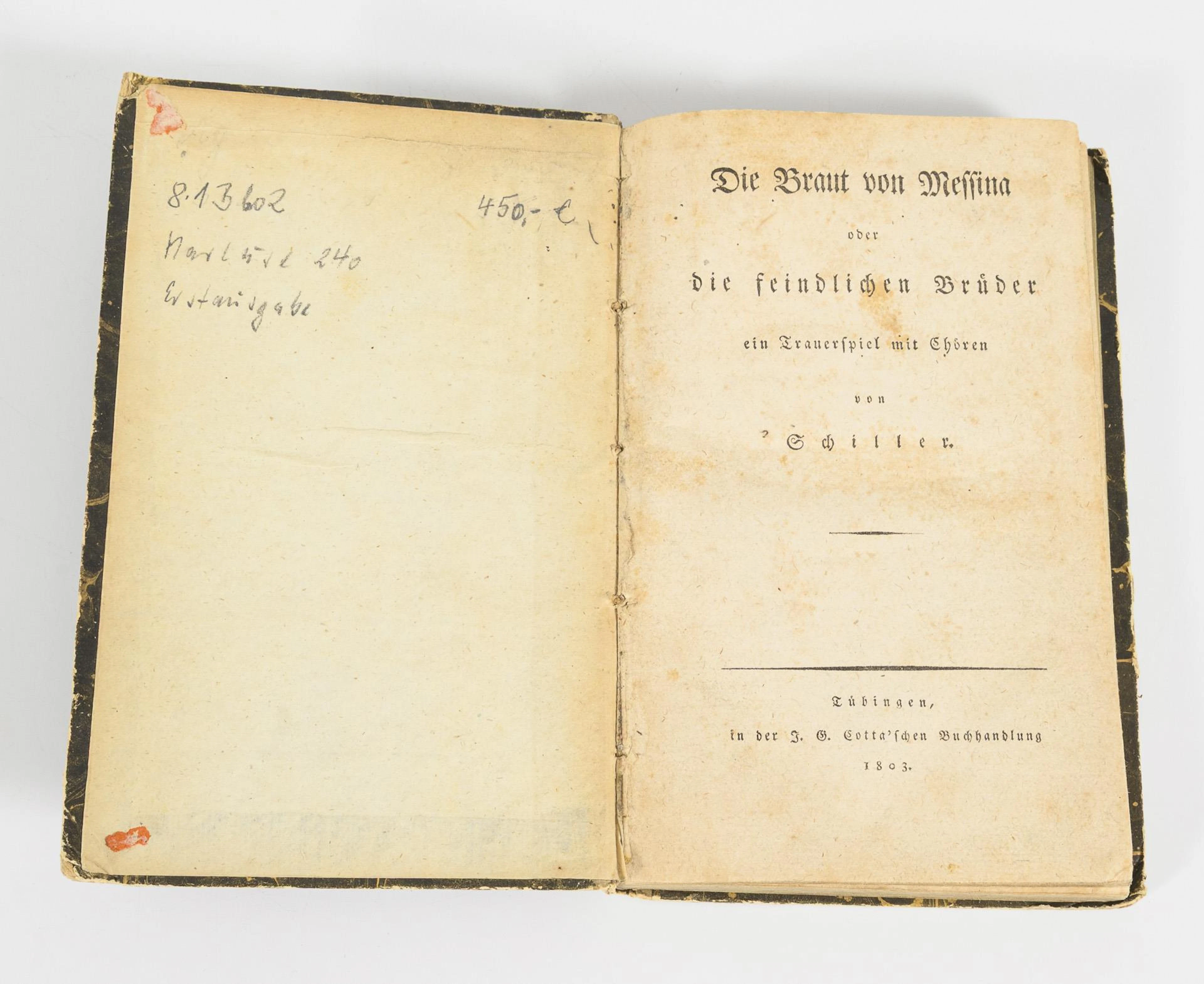 SCHILLER, Friedrich, SCHILLER, Friedrich, SCHILLER, Friedrich, First