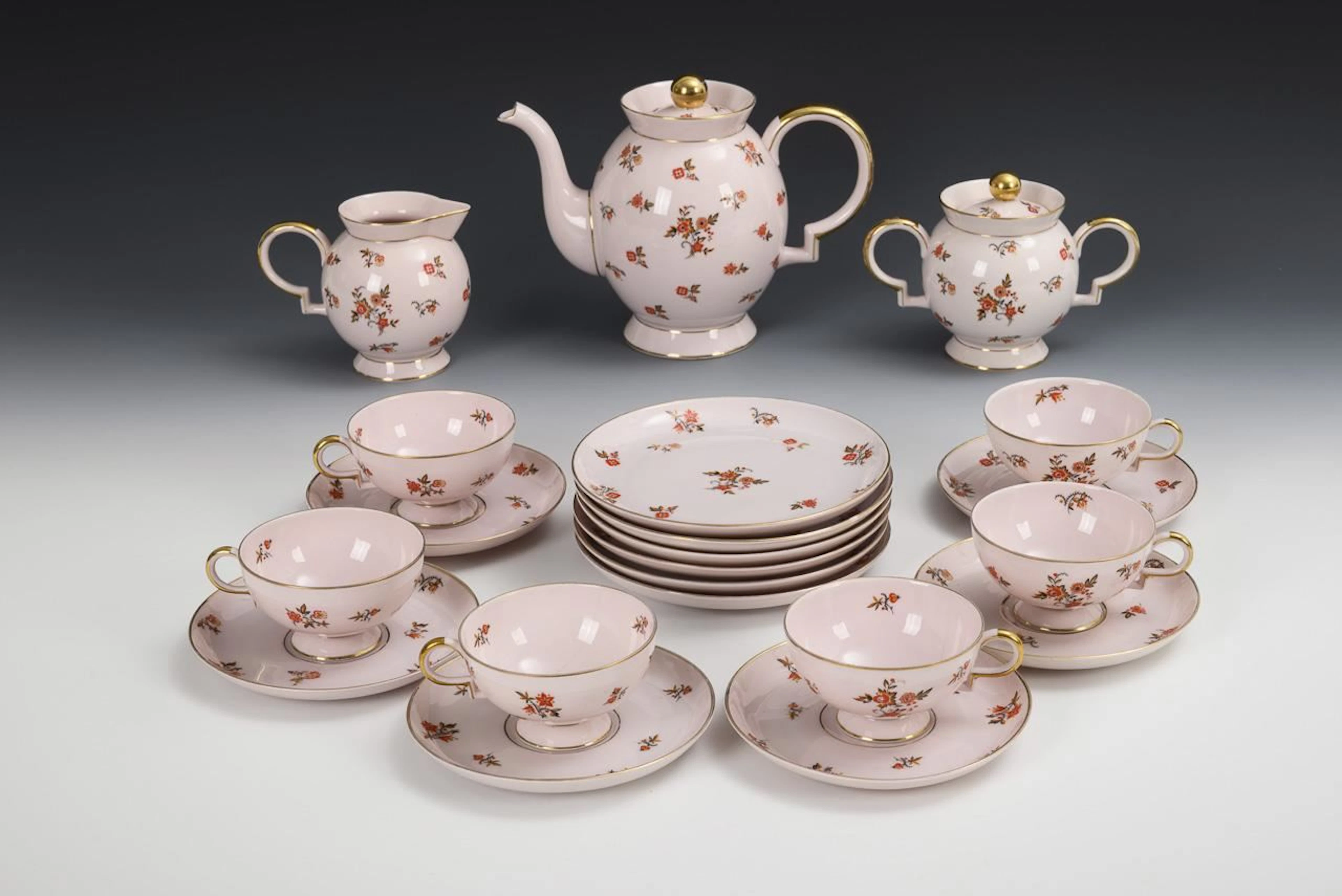 Art Deco tea set. Johann Haviland Bavaria.