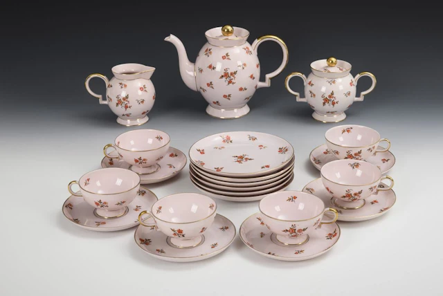 Art Deco tea set. Johann Haviland Bavaria.