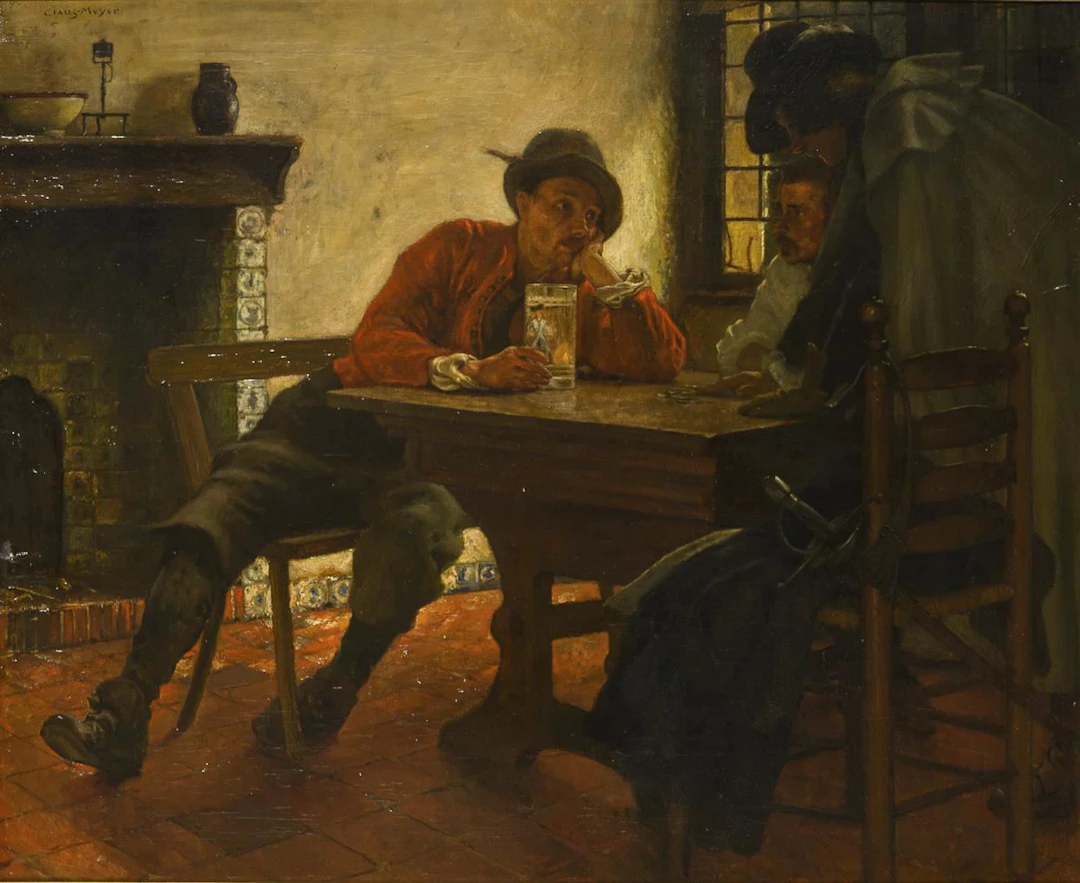 MEYER, Claus (1856 Linden – 1919 Düsseldorf): Genre scene.