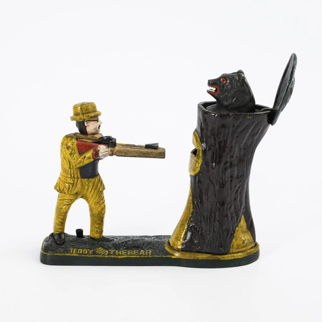 "Teddy and the Bear" - rare piggy bank.