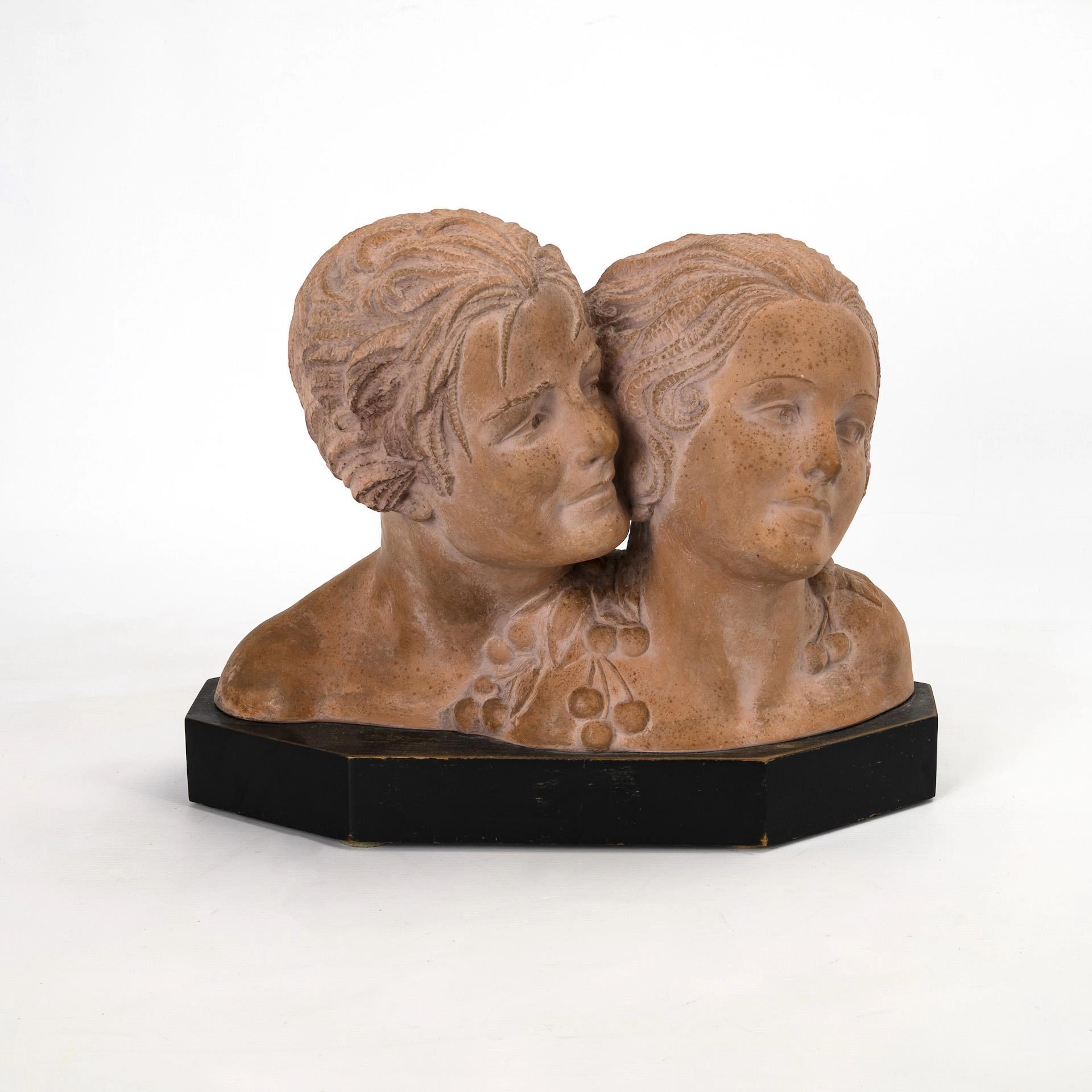 CHIPARUS, D. H, CHIPARUS, D. H, CHIPARUS, D. H, Double-headed bust: lovers
