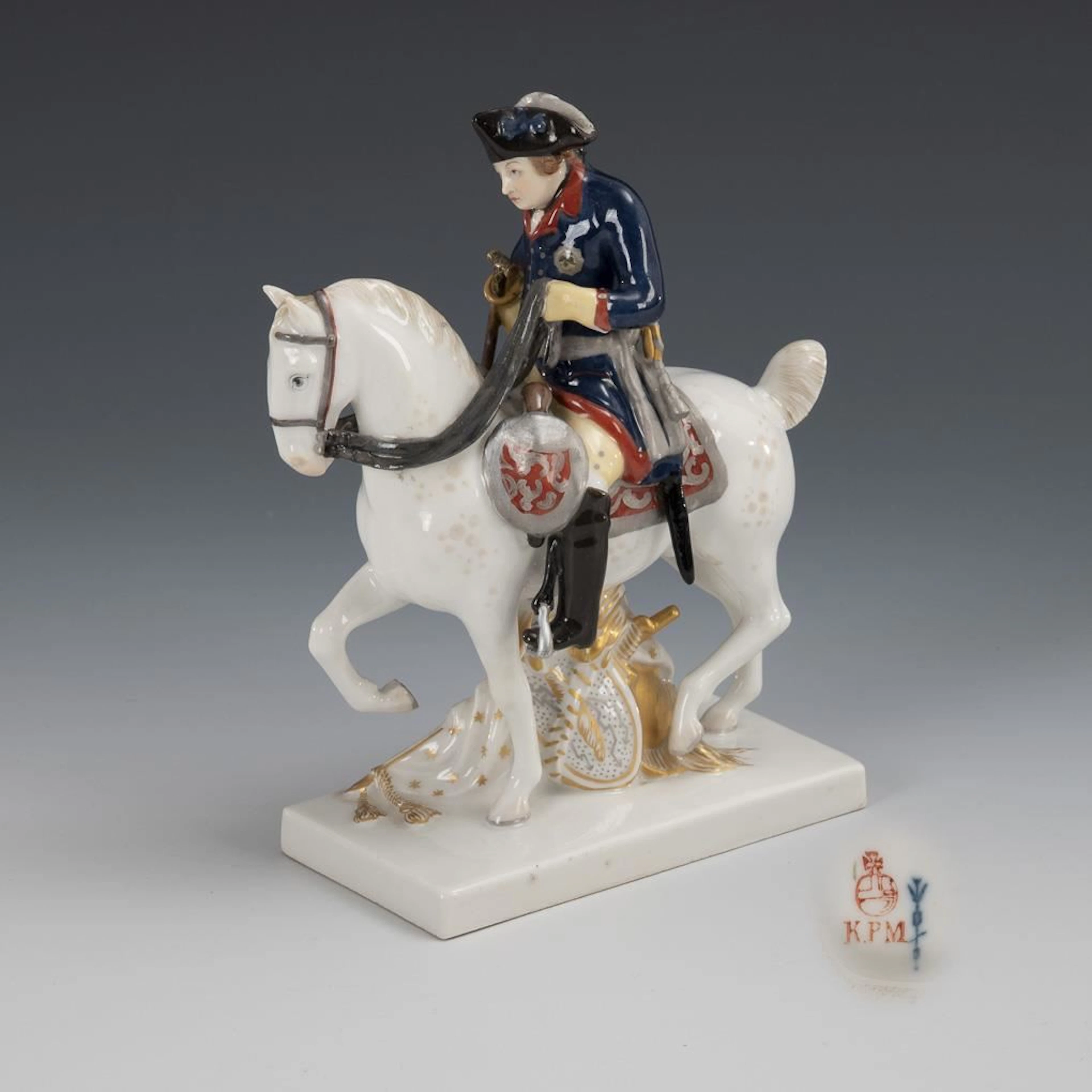 Frederick II on Horseback. KPM Berlin.