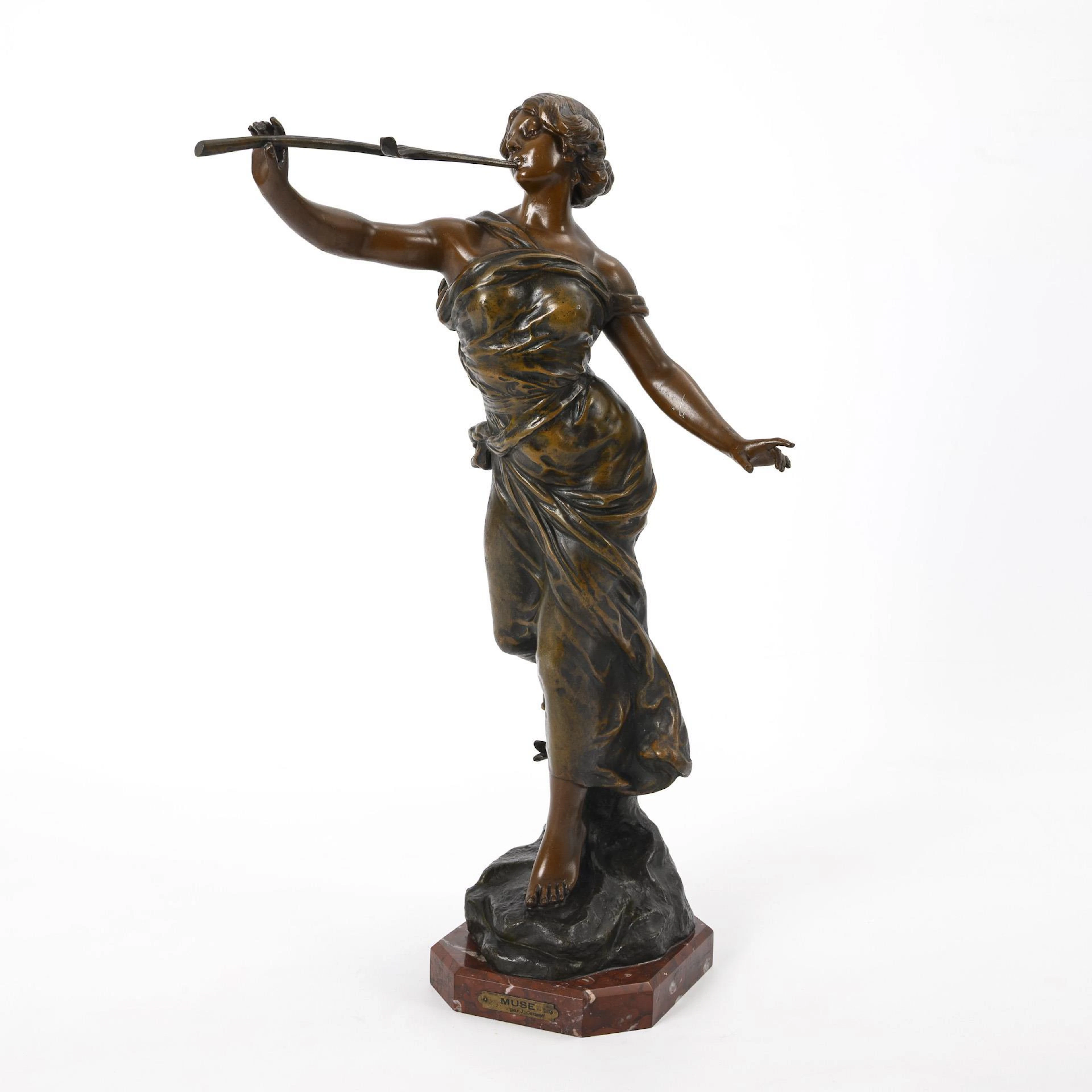 French Art Nouveau figure: "Muse"